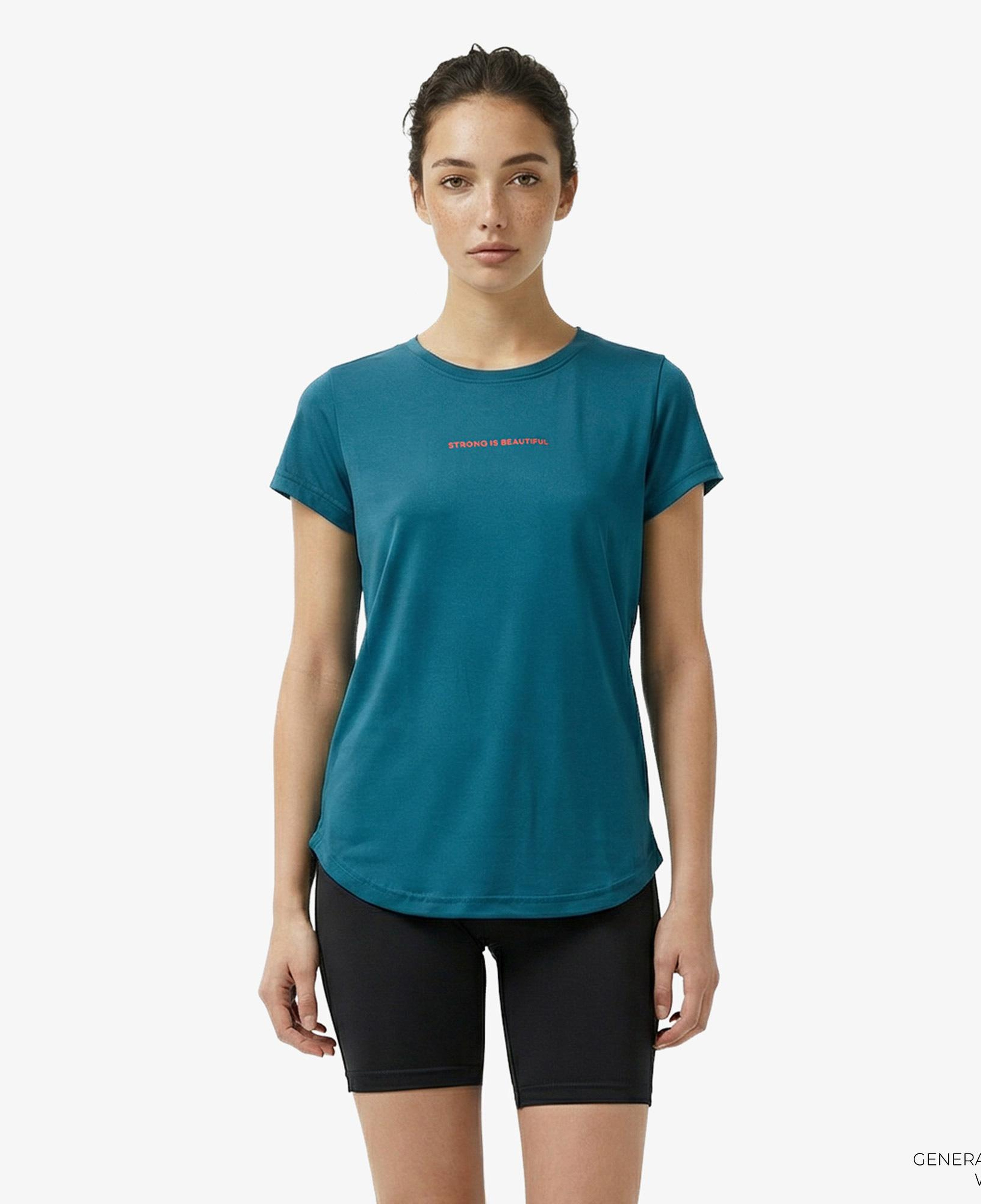 Energetics Cecilia iv Ss Kadın Mavi Antrenman T-Shirt