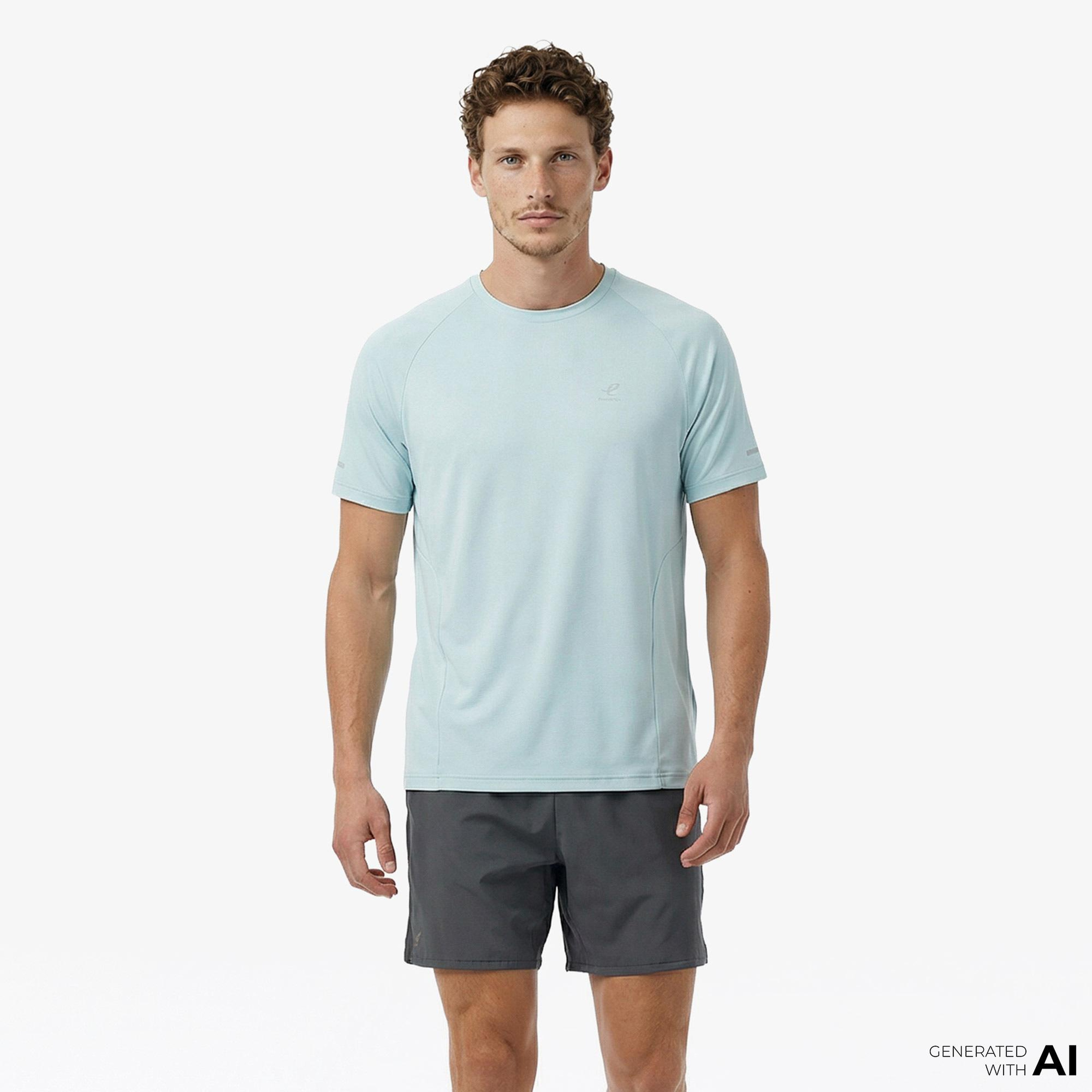 Energetics Ellazor II Ss Erkek Mavi Koşu T-Shirt