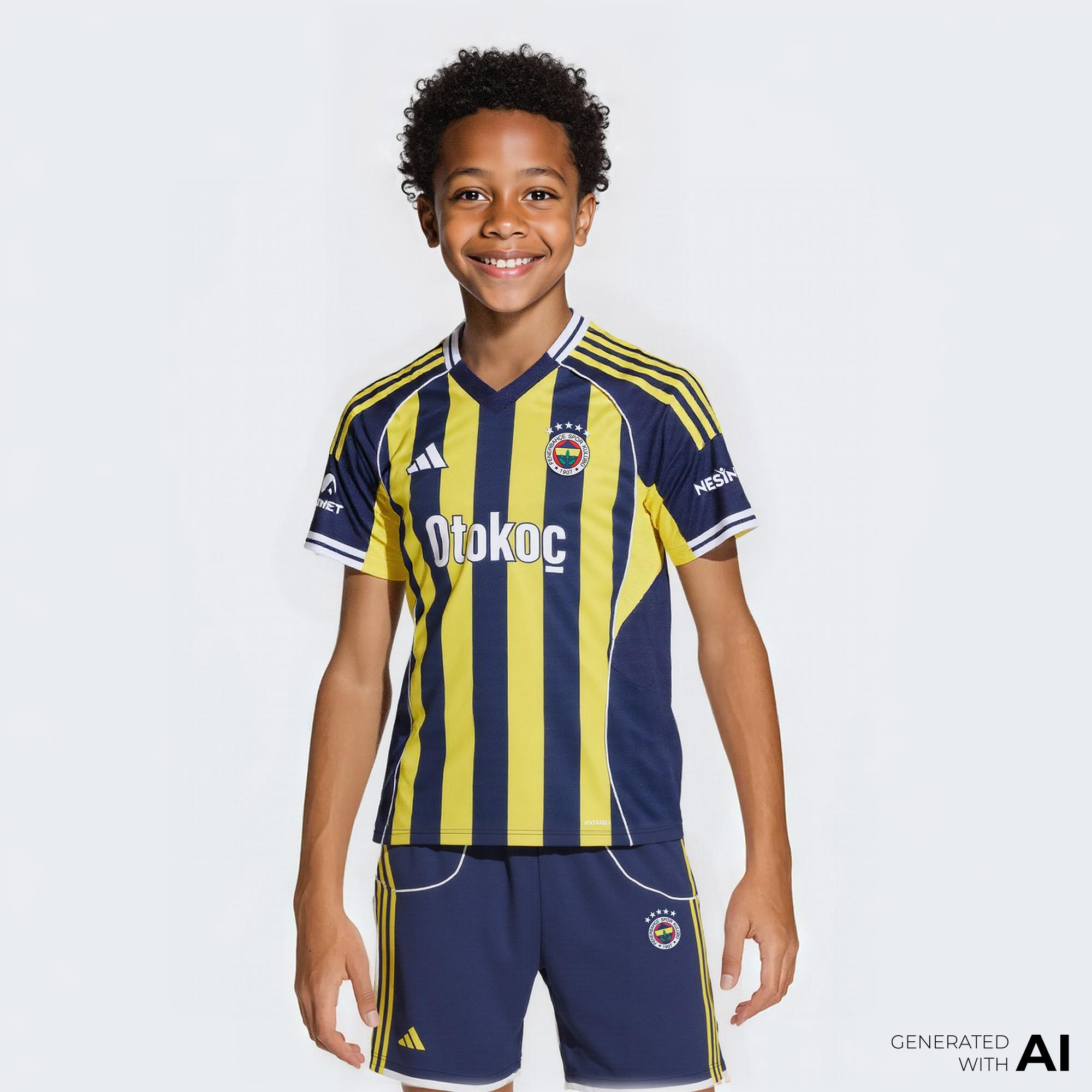 adidas Fenerbahçe 25-26 Çocuk Lacivert Futbol İç Saha Şortu