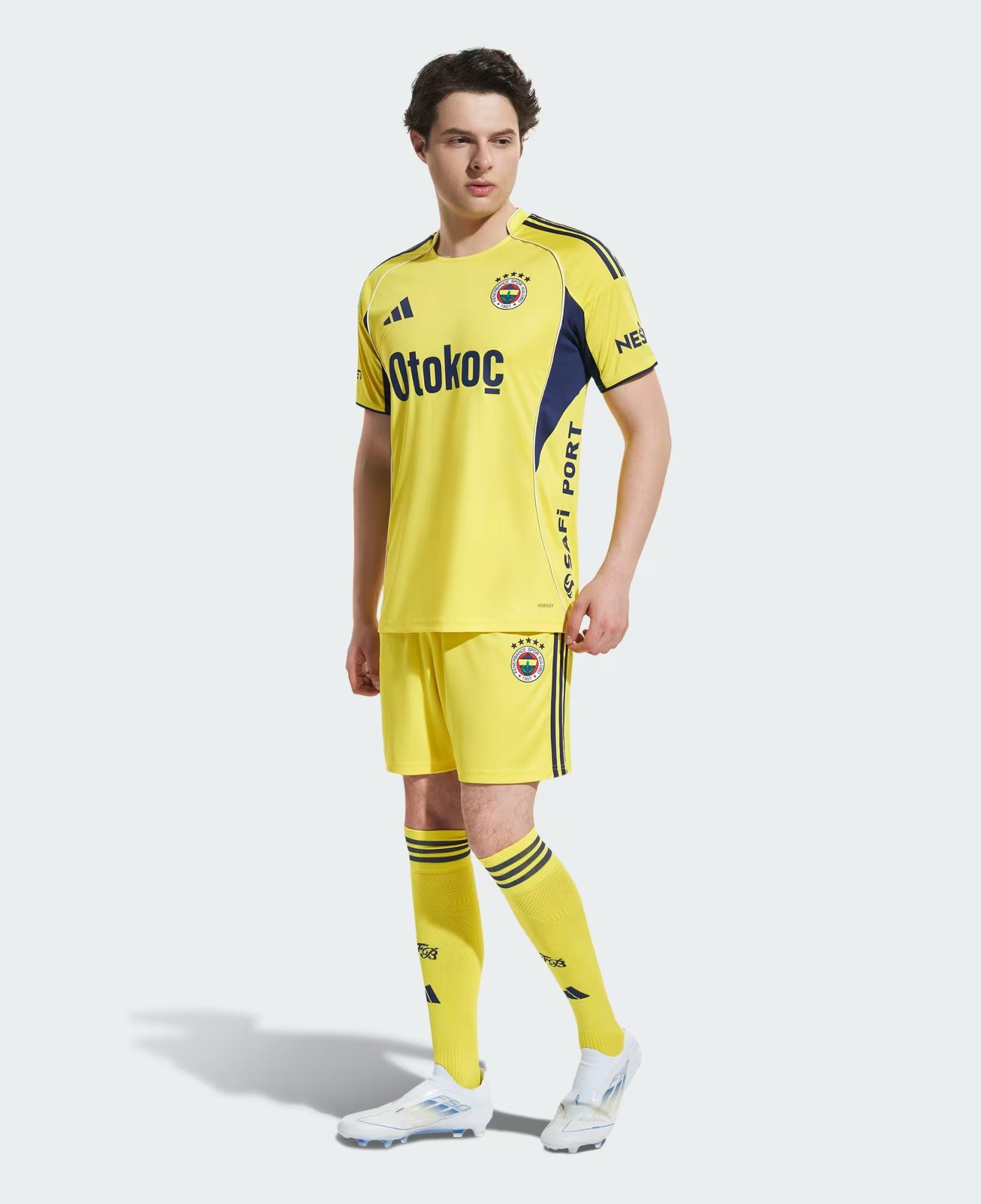 adidas Fenerbahçe 25-26 Erkek Sarı Futbol Deplasman Şortu