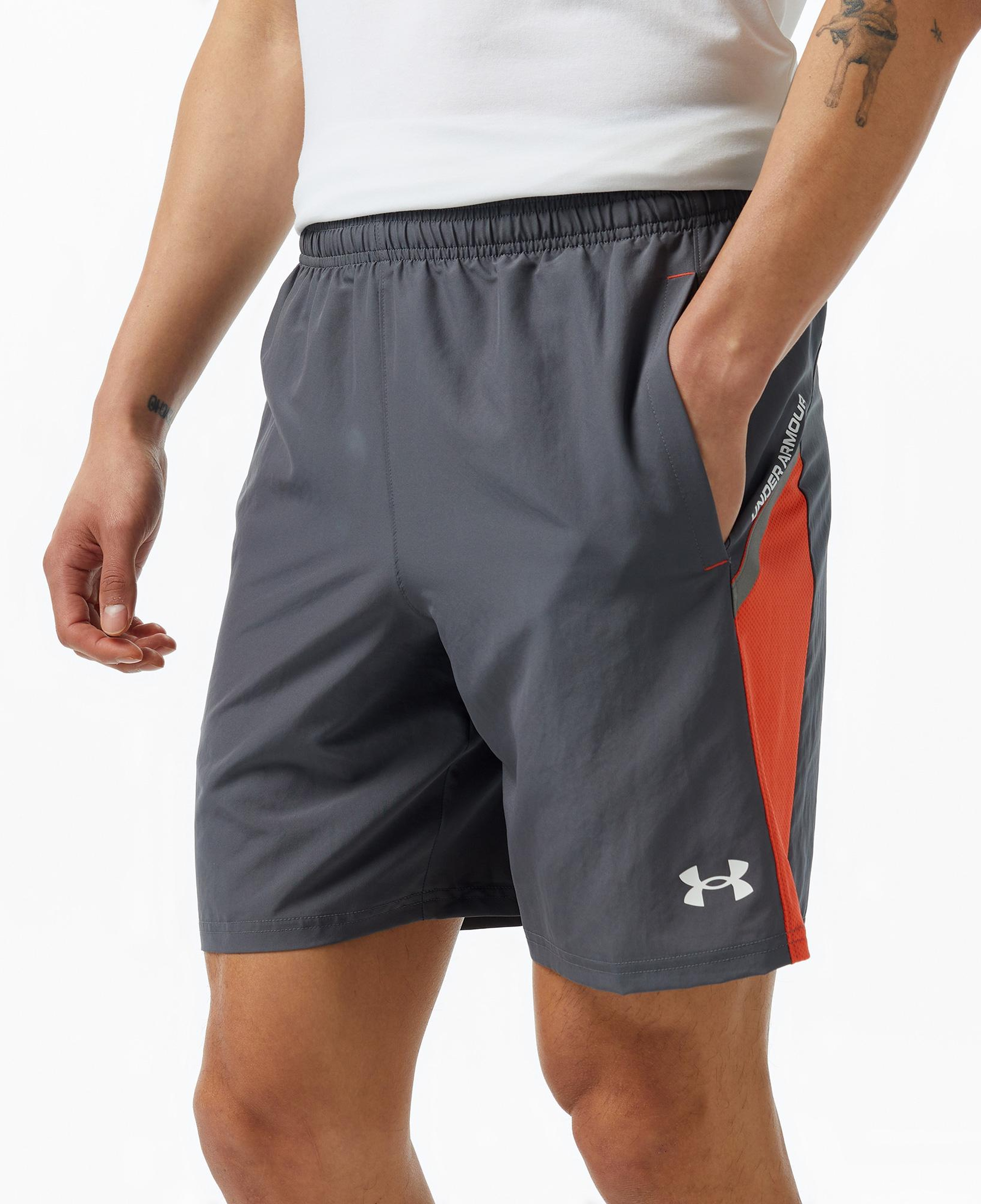 Under Armour Tech Utility Erkek Gri Koşu Şortu