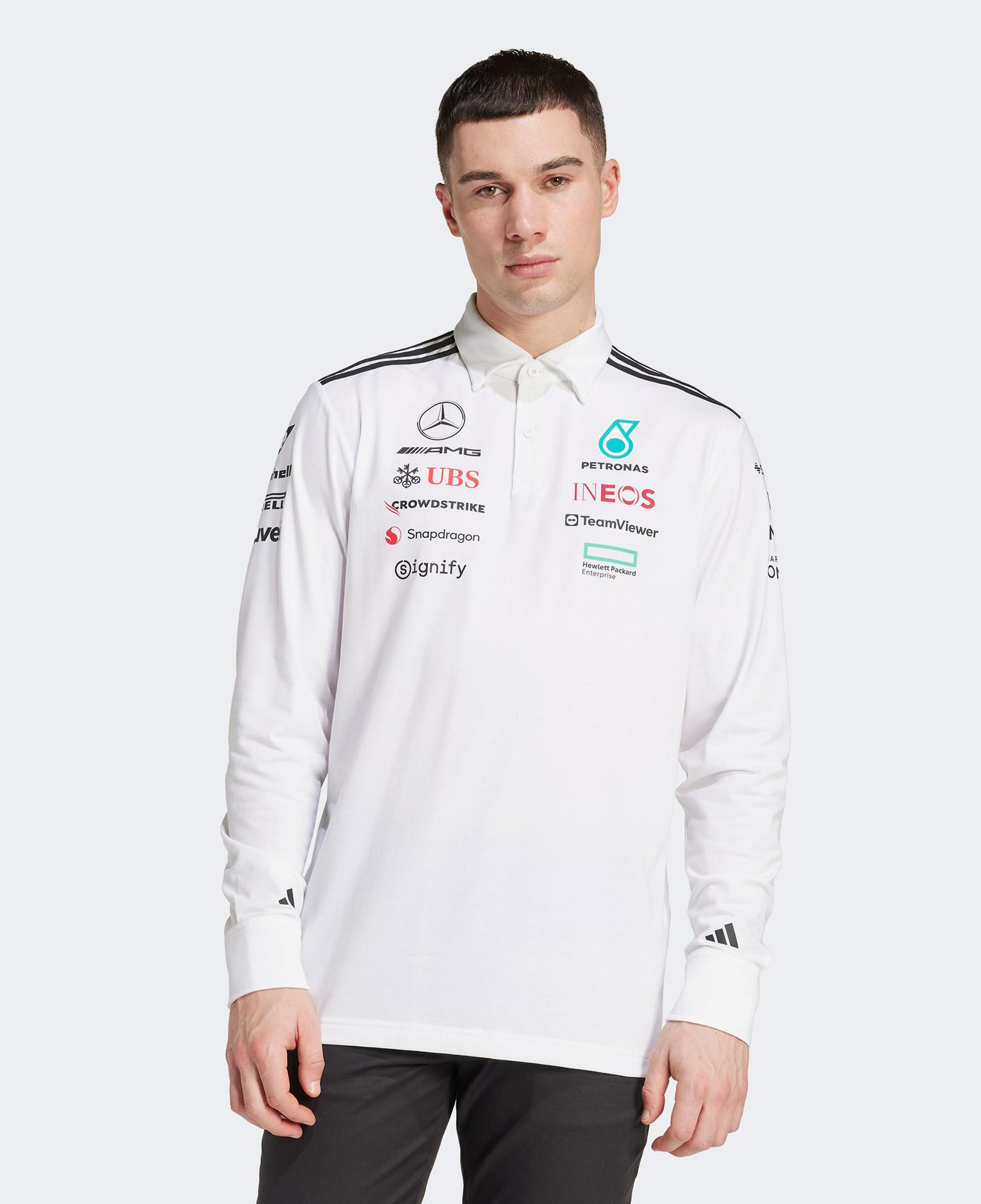 adidas Mercedes Amg Petronas Formula One Team Erkek Beyaz Motorsport Sweatshirt