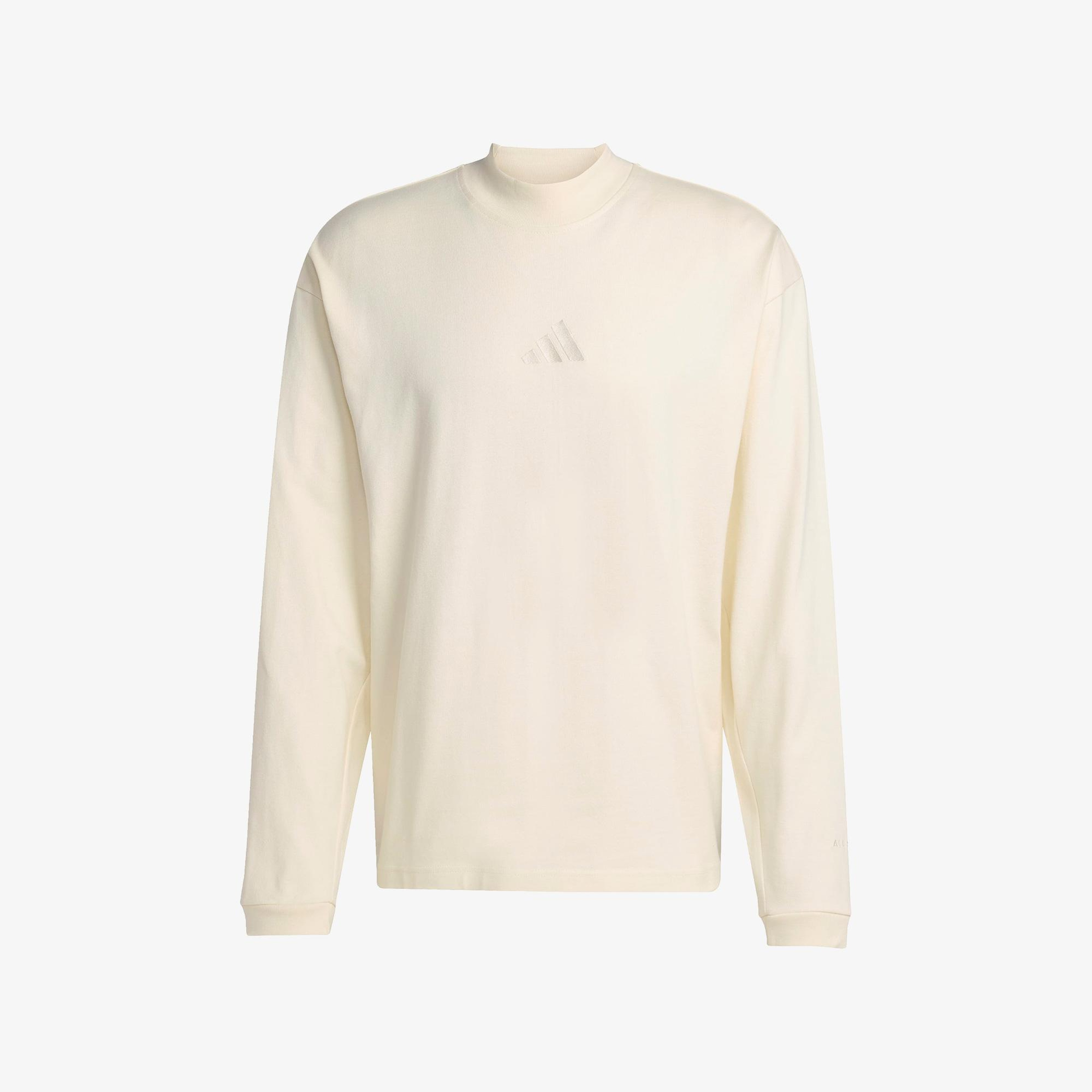 adidas All Szn Luxe Turtleneck Long Sleeve Erkek Beyaz Sweatshirt
