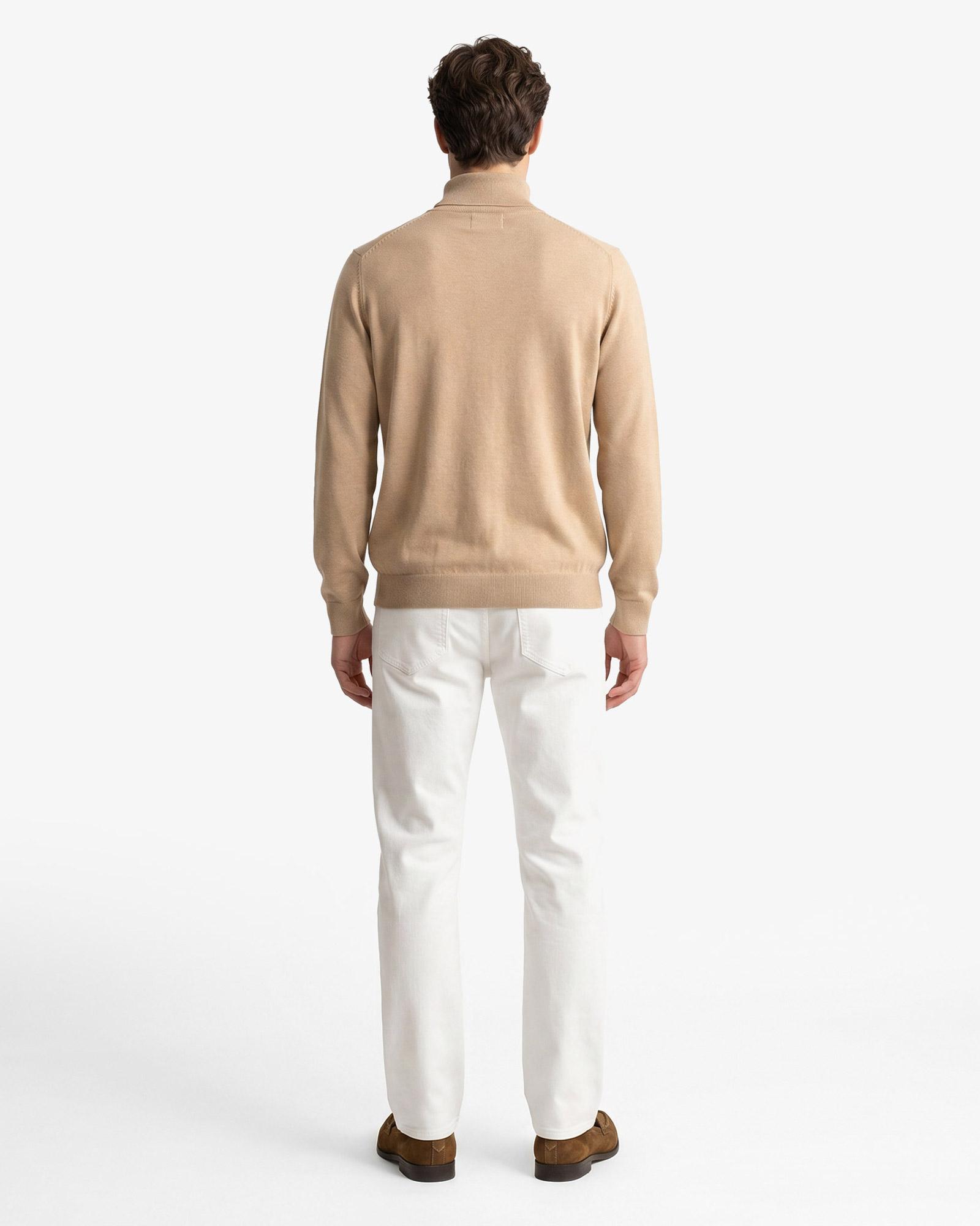 GANT Erkek Bej Regular Fit Yarım Fermuarlı Kazak