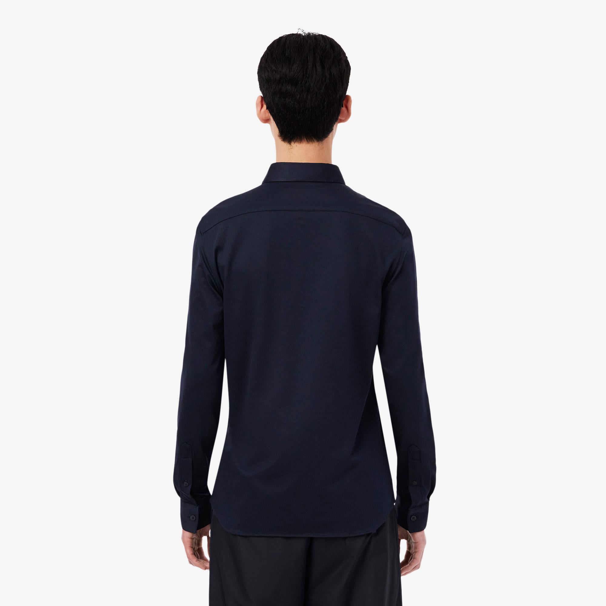 Erkek Slim Fit Lacivert Gömlek