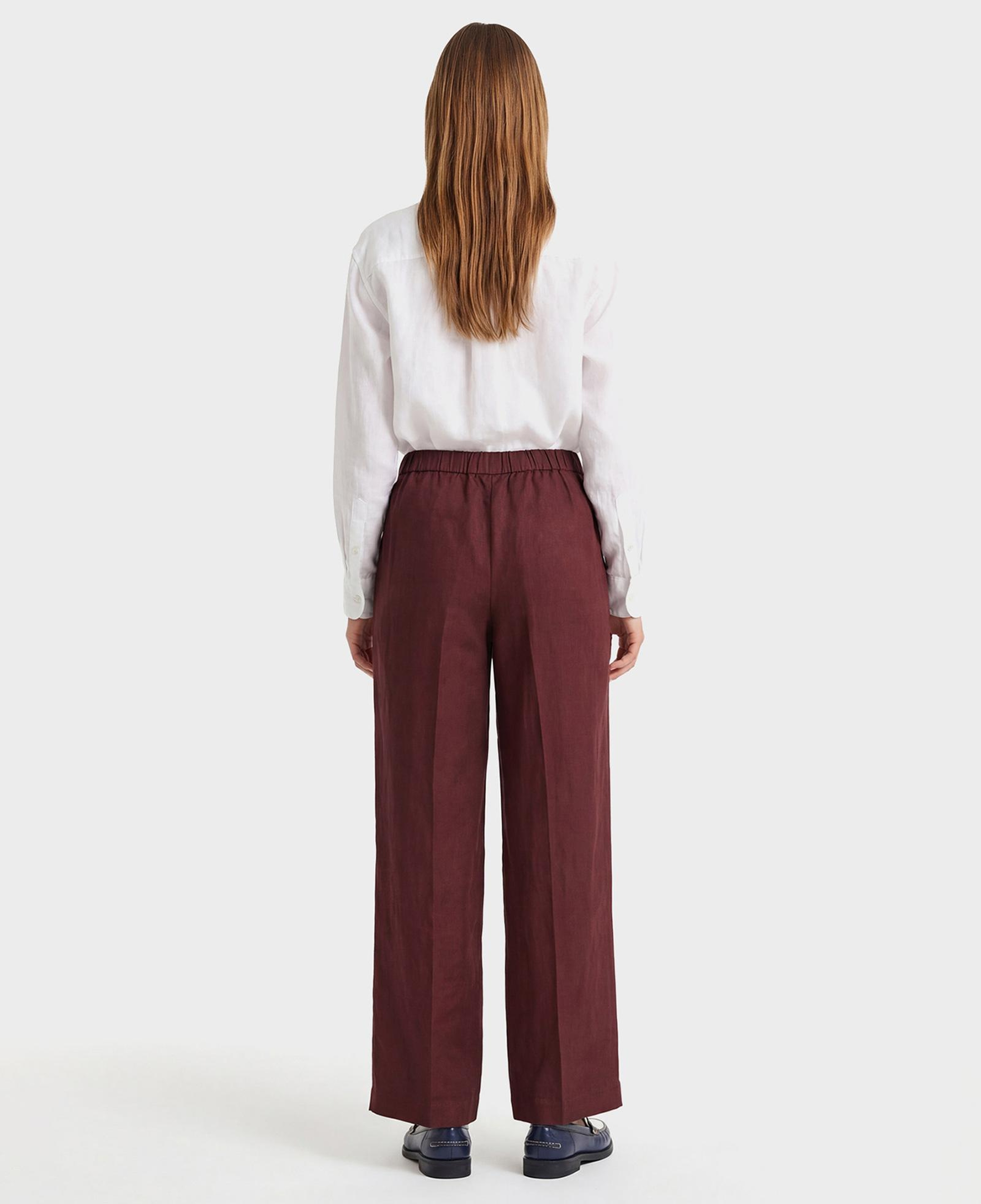 GANT Kadın Kahverengi Relaxed Fit Pantolon