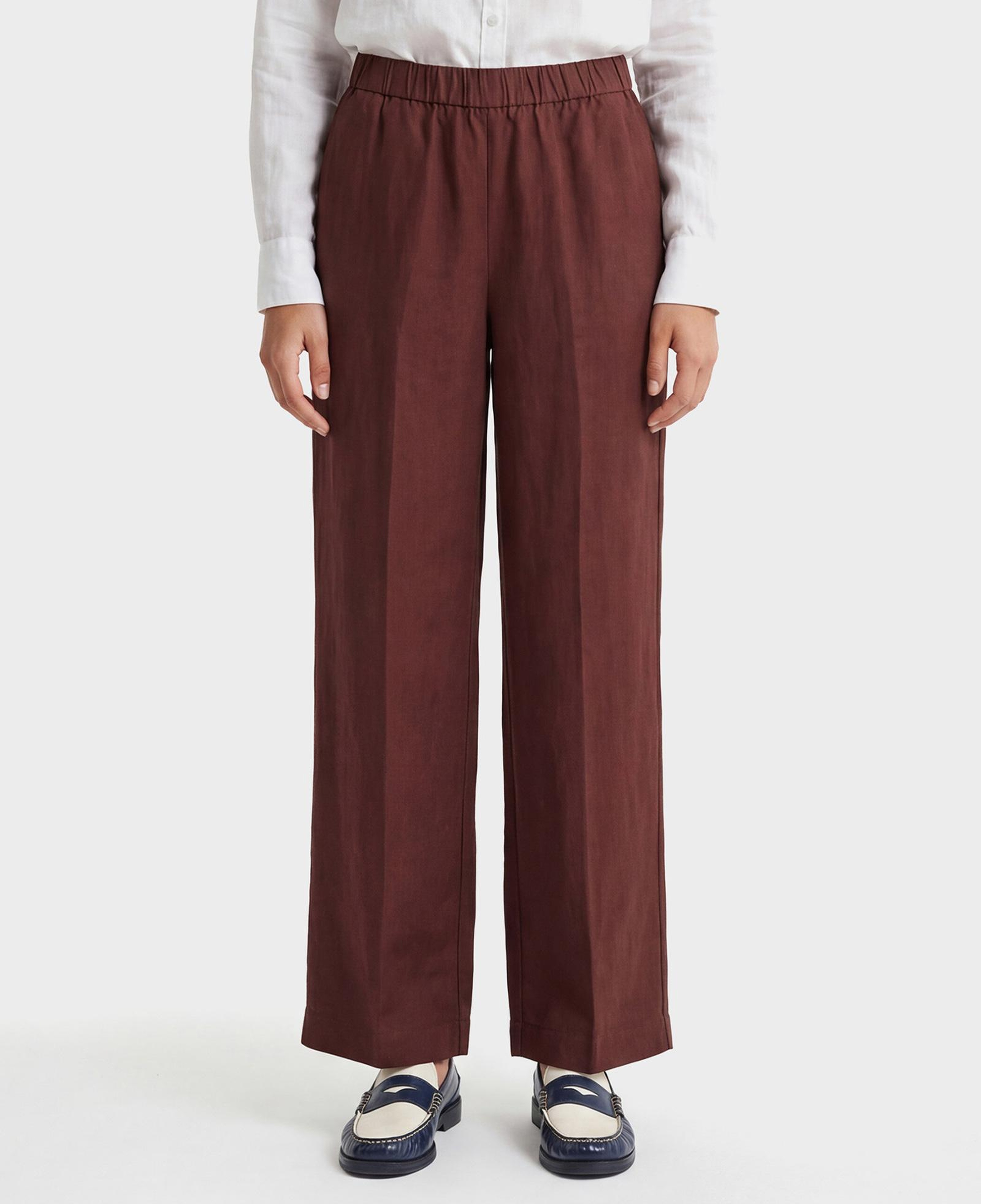 GANT Kadın Kahverengi Relaxed Fit Pantolon