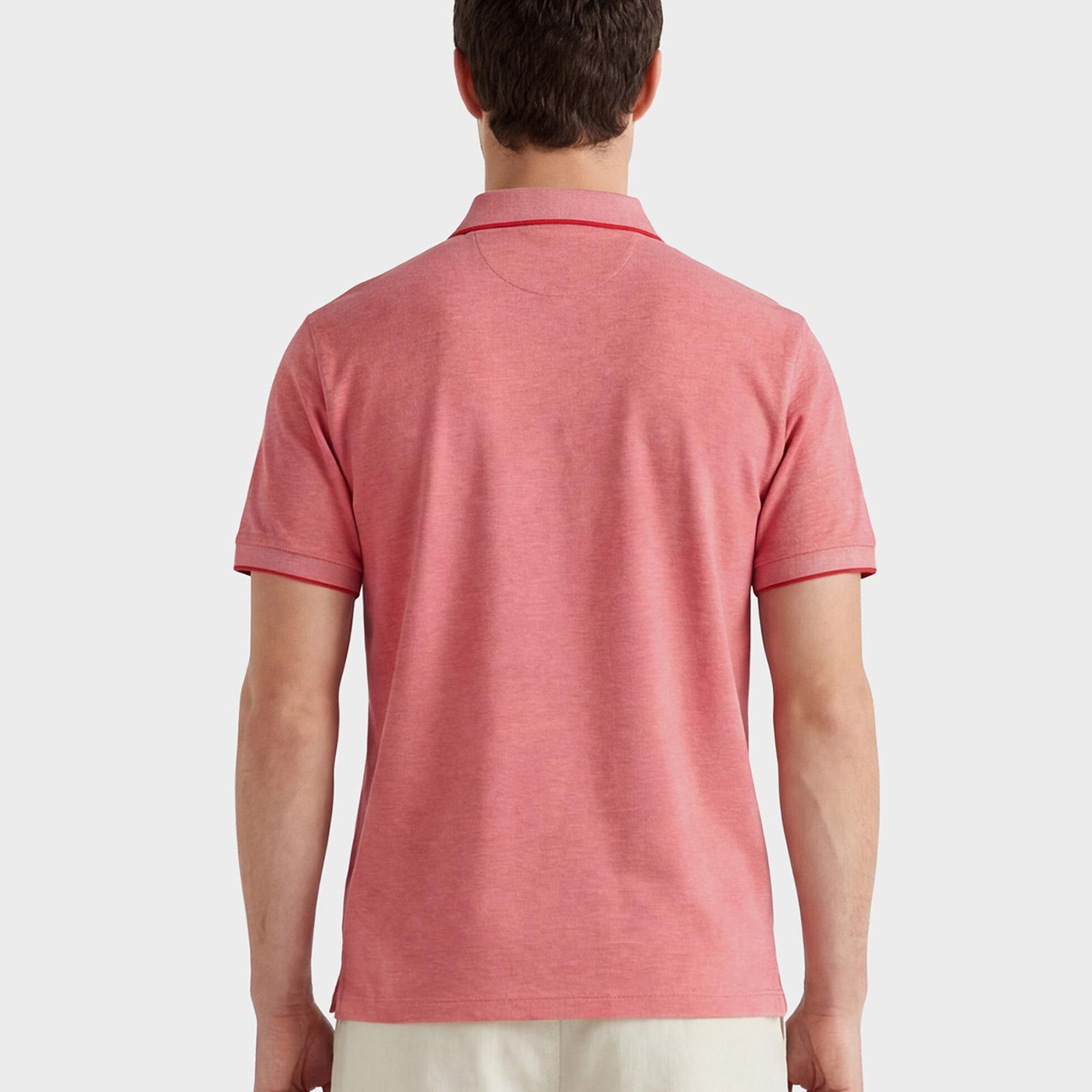 GANT Erkek Kırmızı Regular Fit Polo Yaka T-Shirt