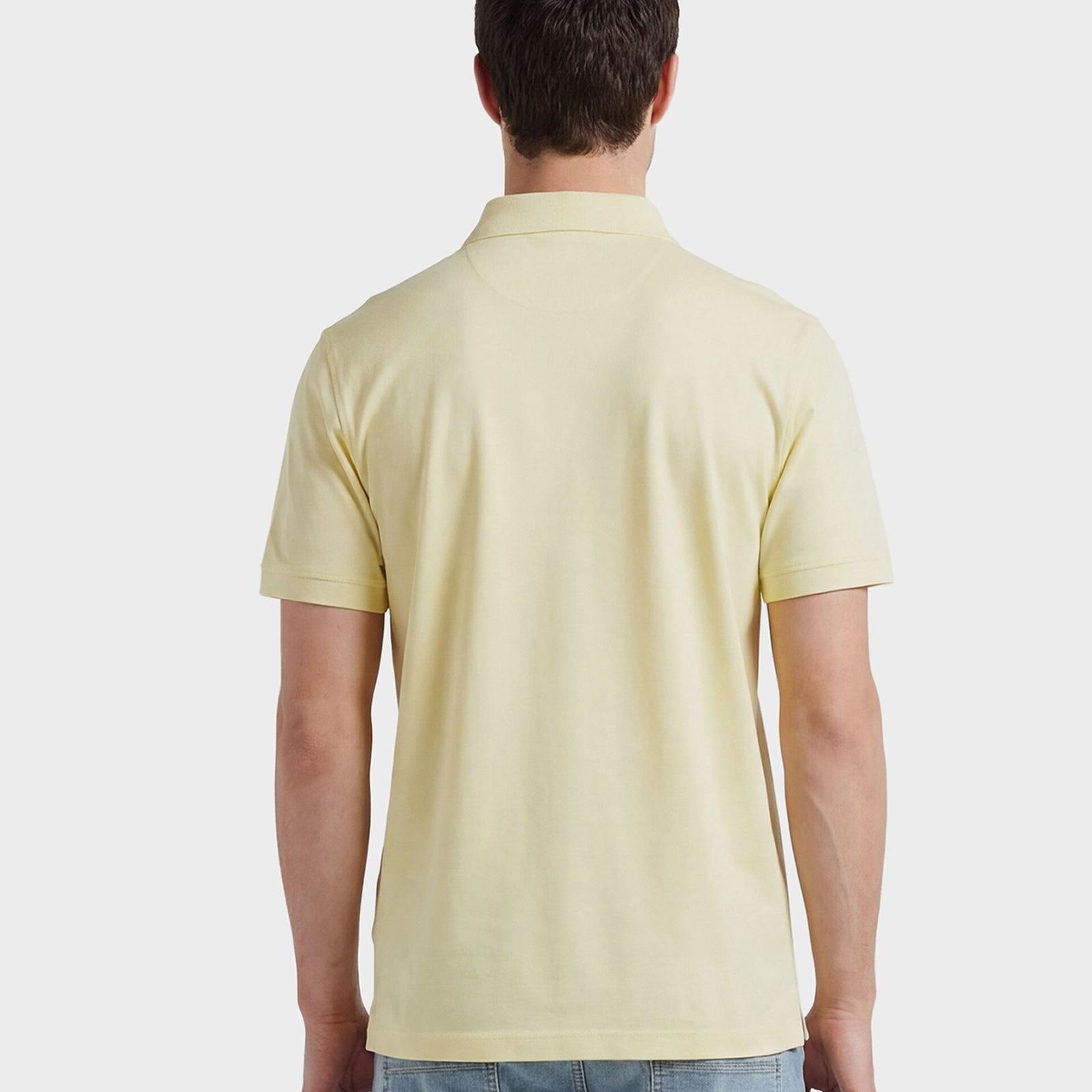 GANT Erkek Sarı Regular Fit Polo Yaka T-Shirt