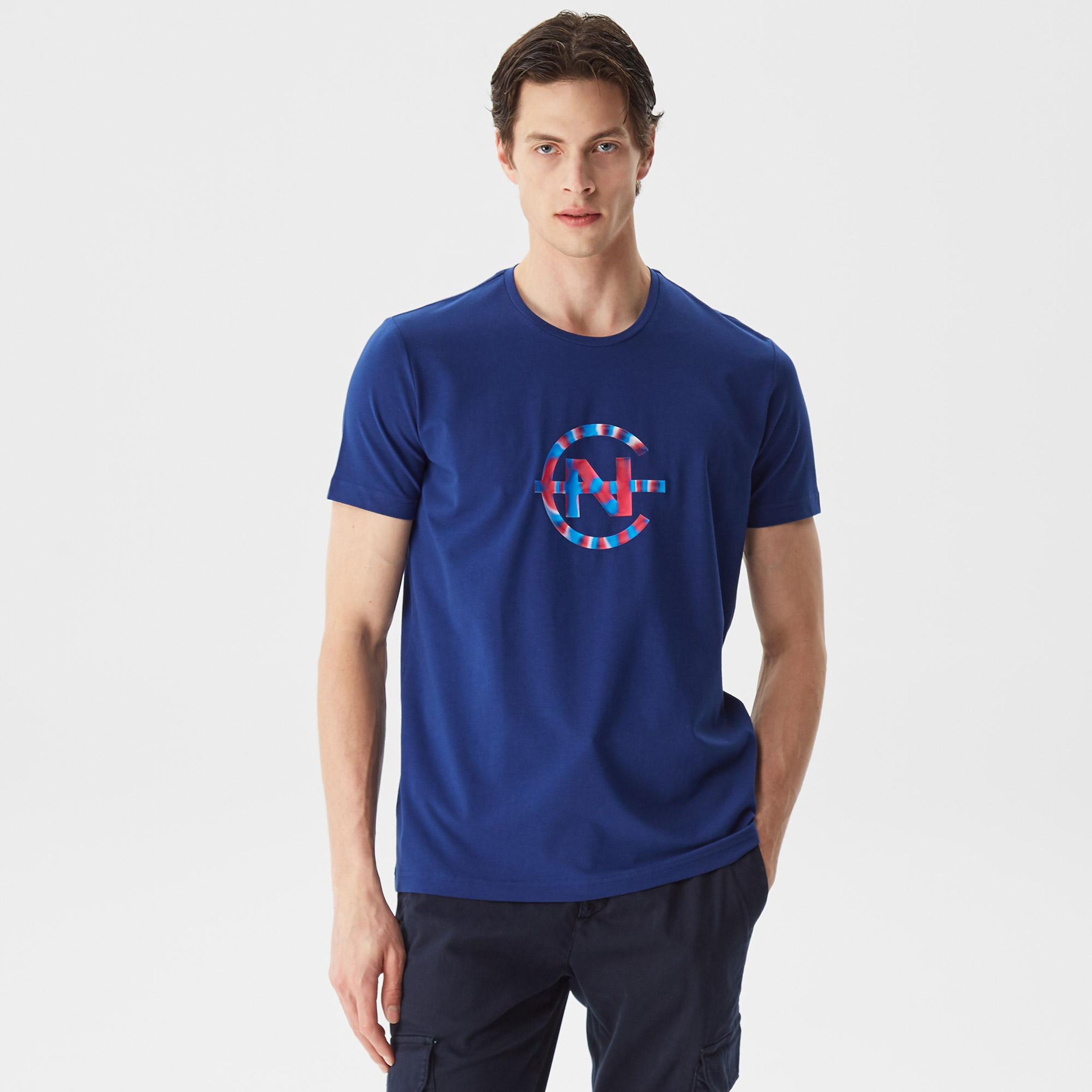 Nautica Erkek Lacivert Standart Fit T-Shirt