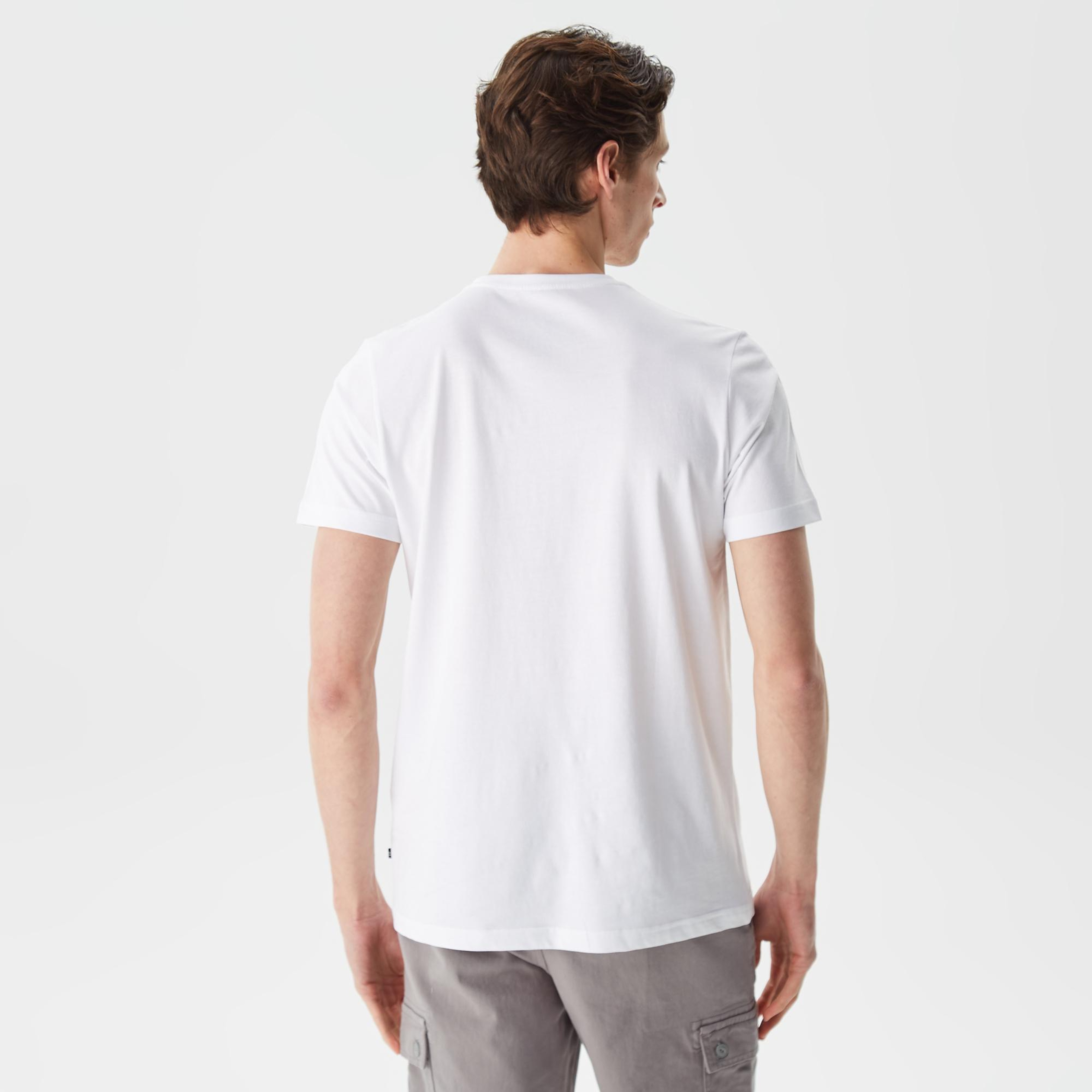 Nautica Erkek Beyaz Kısa Kollu TShirt