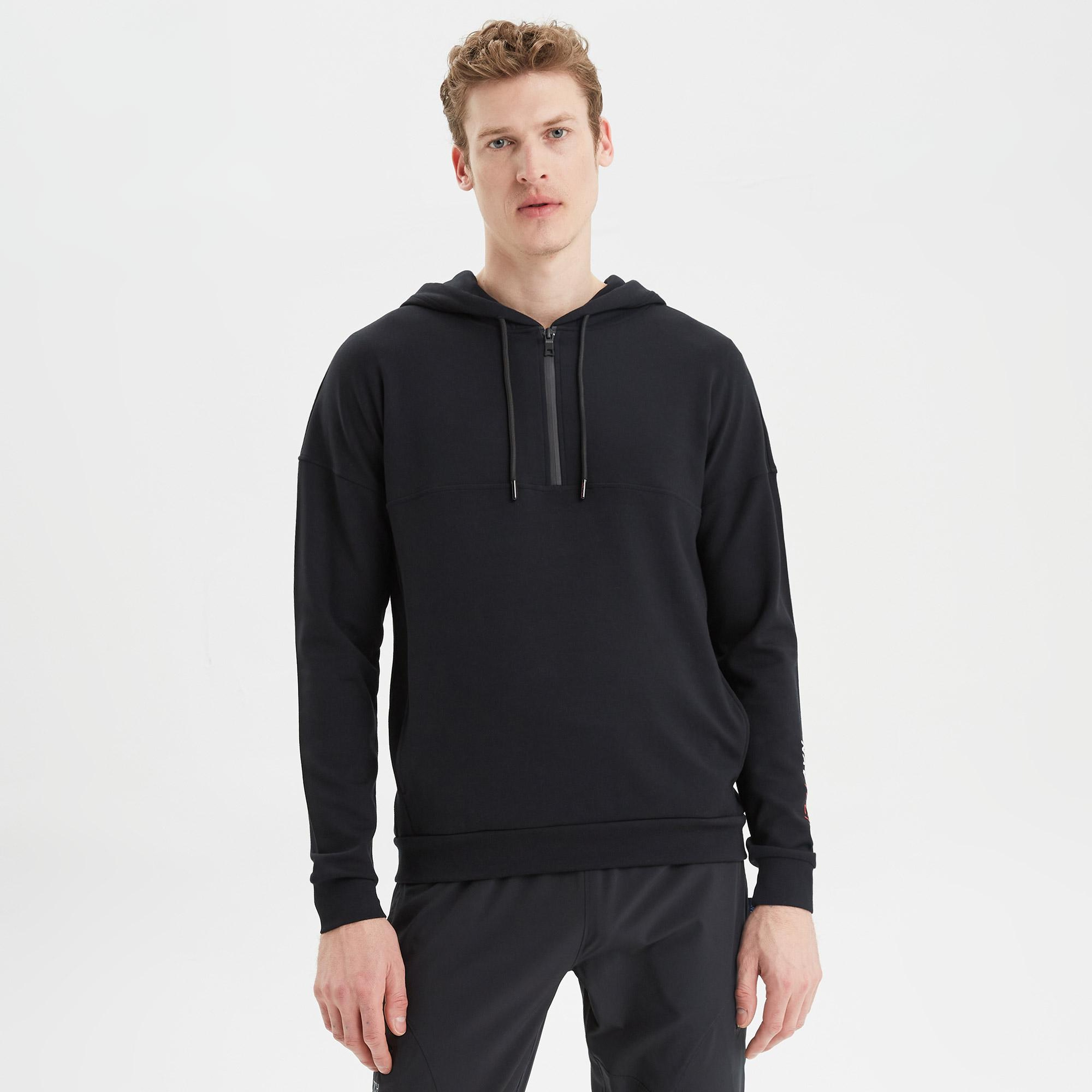 Nautica Erkek Siyah Standart Fit Sweatshirt