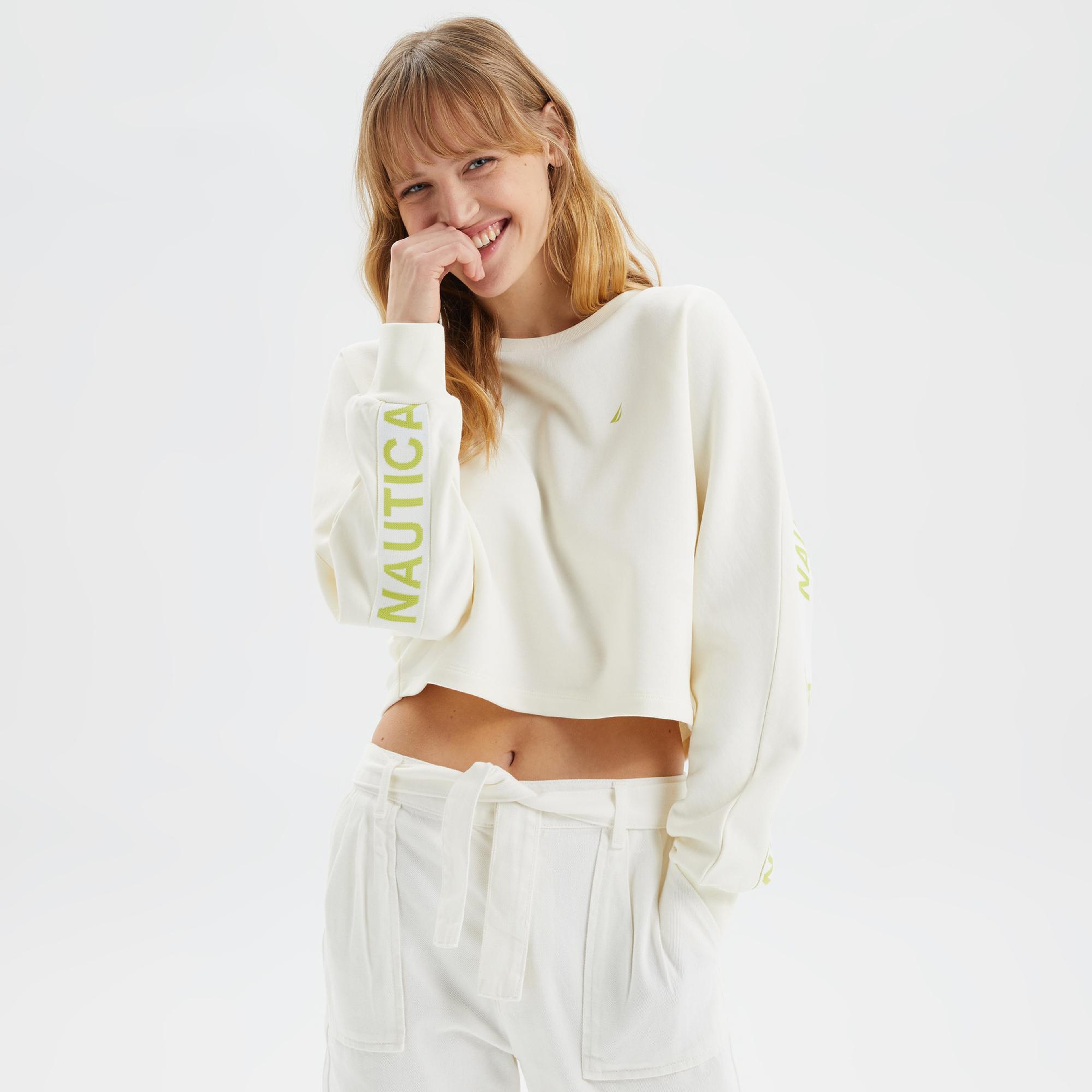 Nautica Kadın Krem Sweatshirt