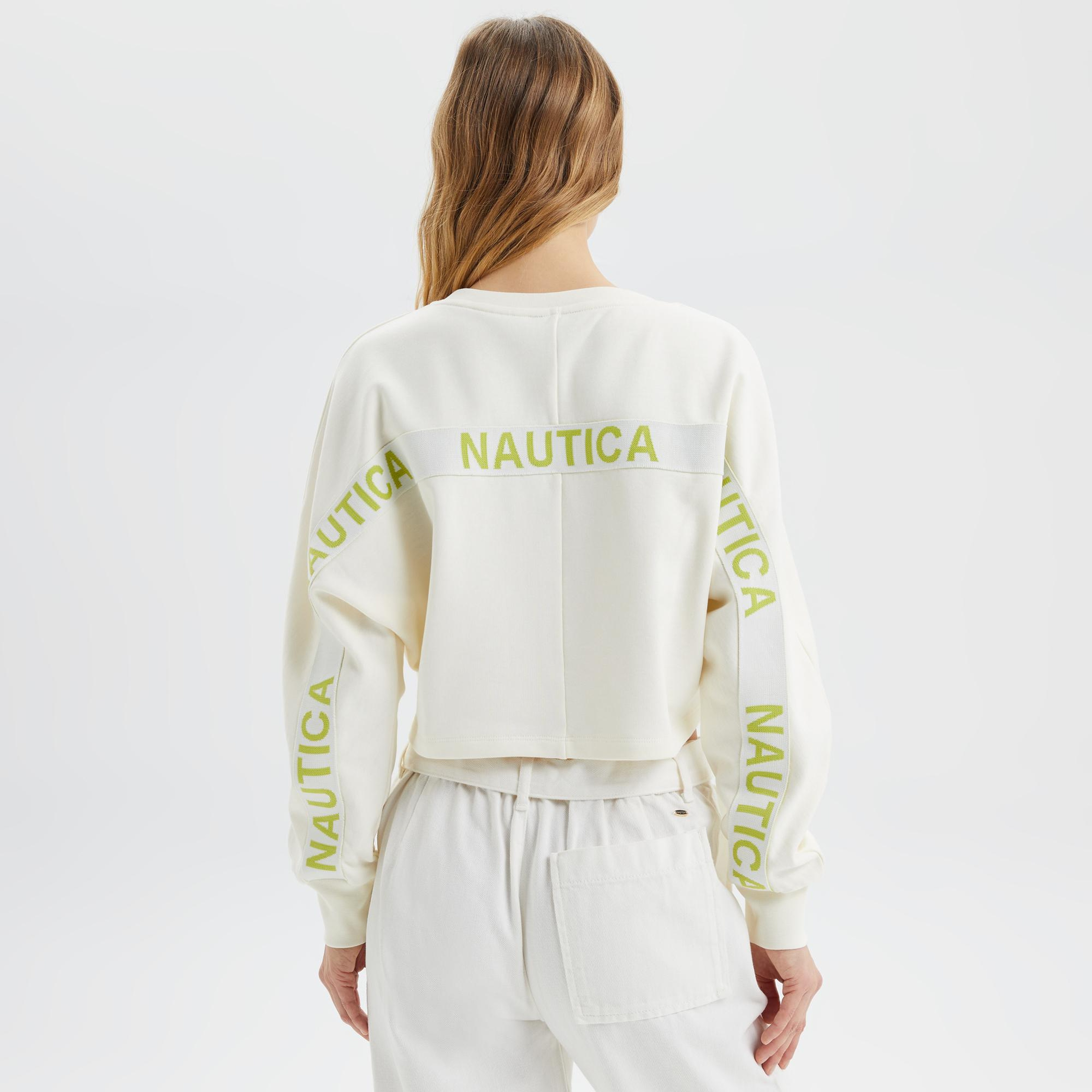 Nautica Kadın Krem Sweatshirt