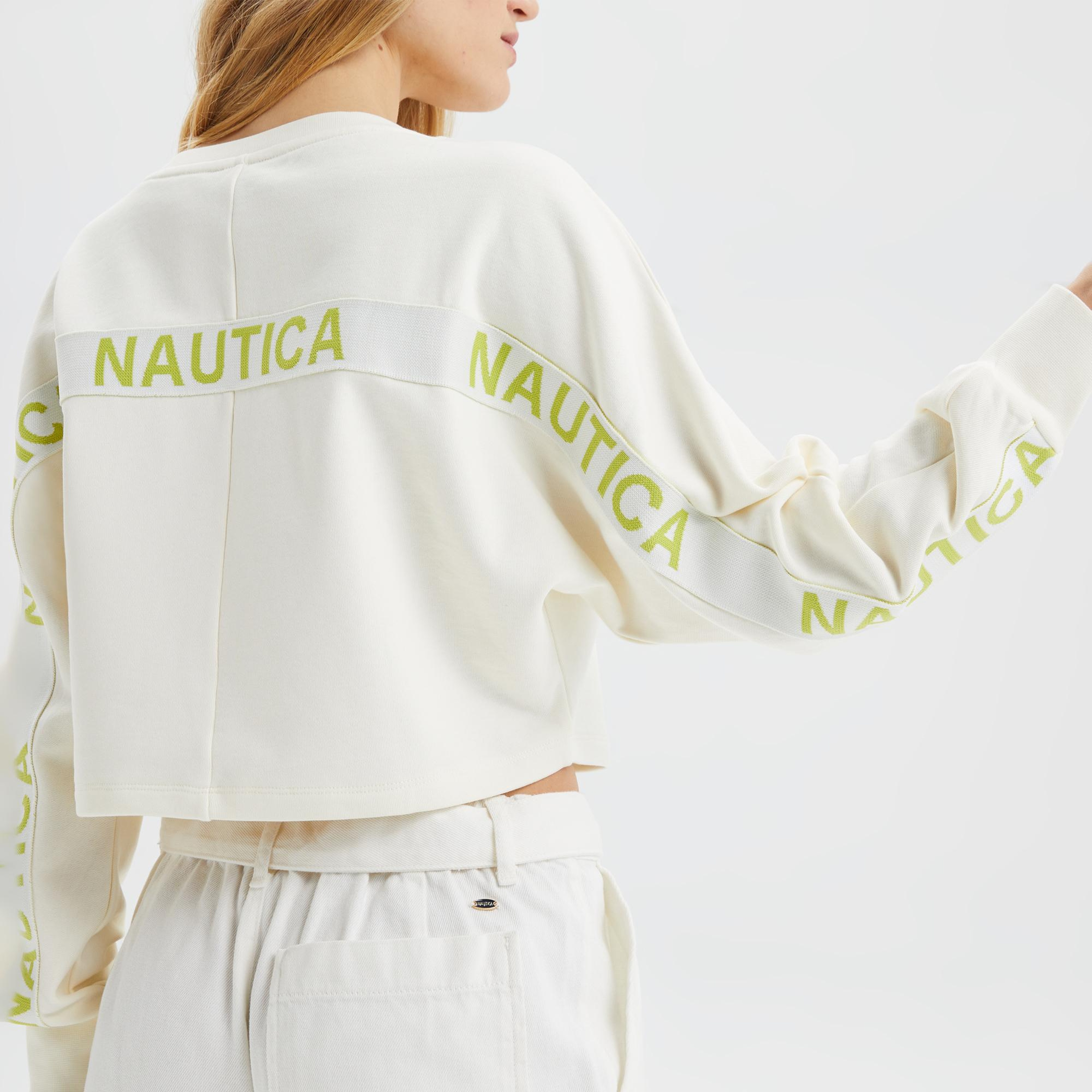 Nautica Kadın Krem Sweatshirt