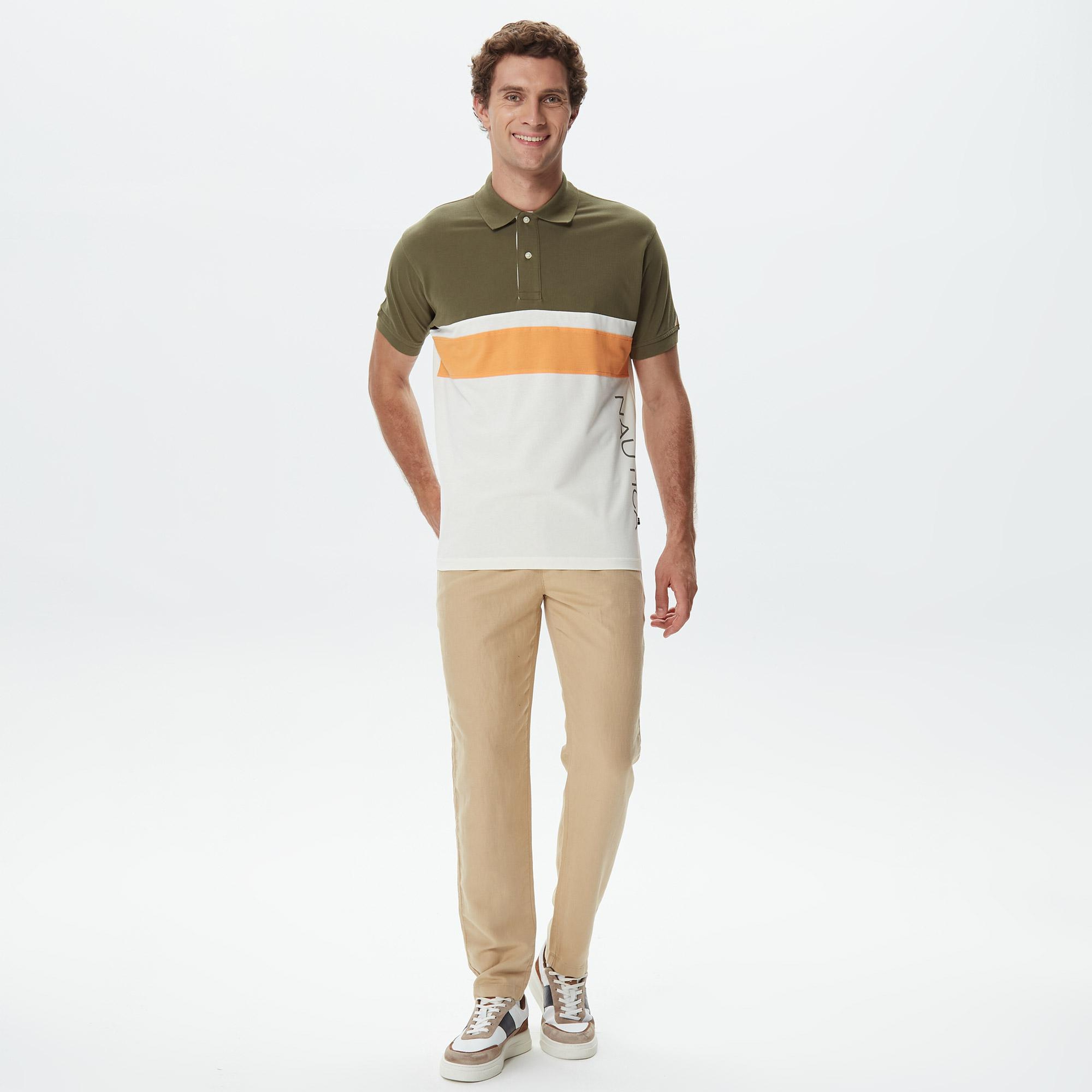 Nautica Erkek Yeşil Classic Fit Kısa Kollu Polo