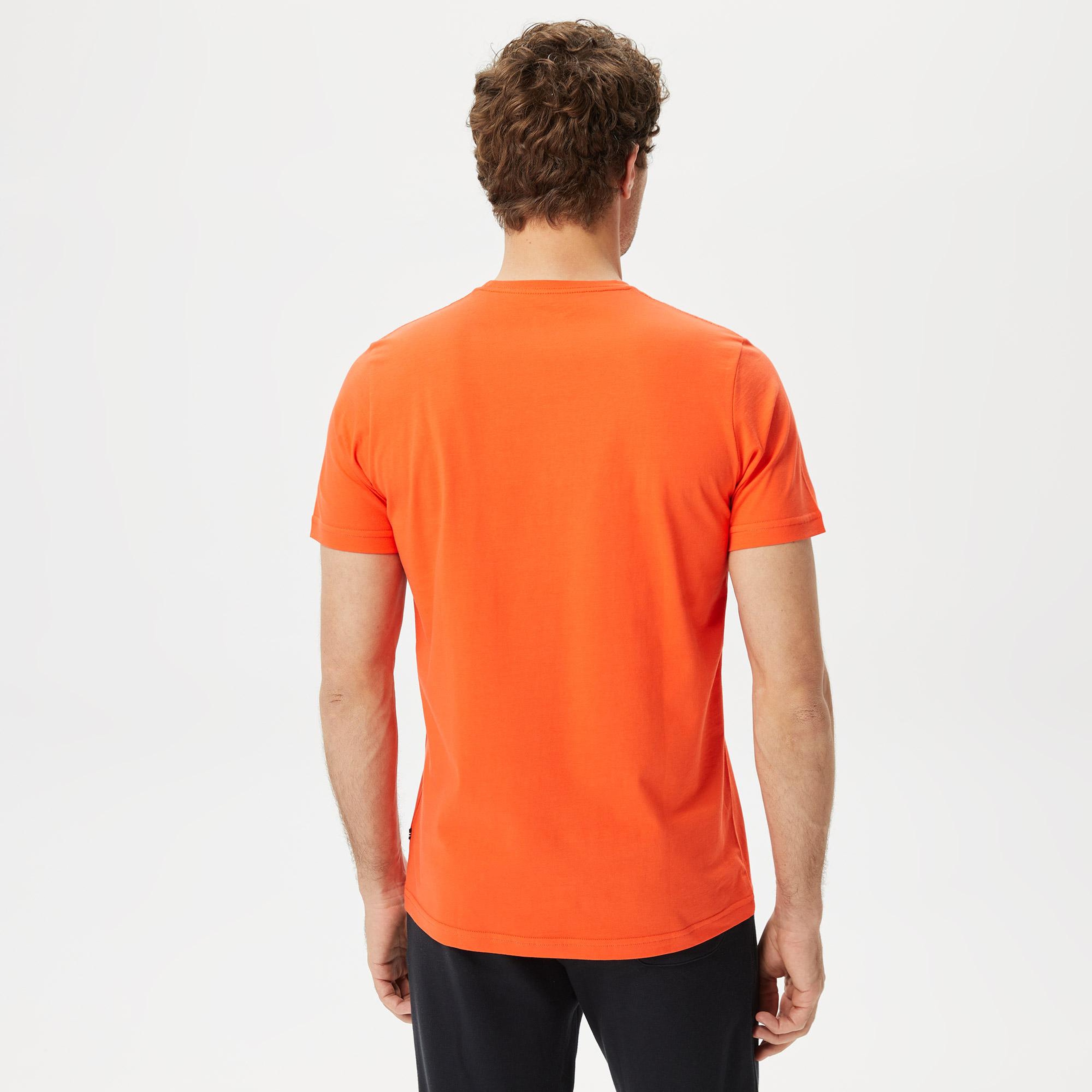 Nautica Erkek Turuncu Kısa Kollu TShirt