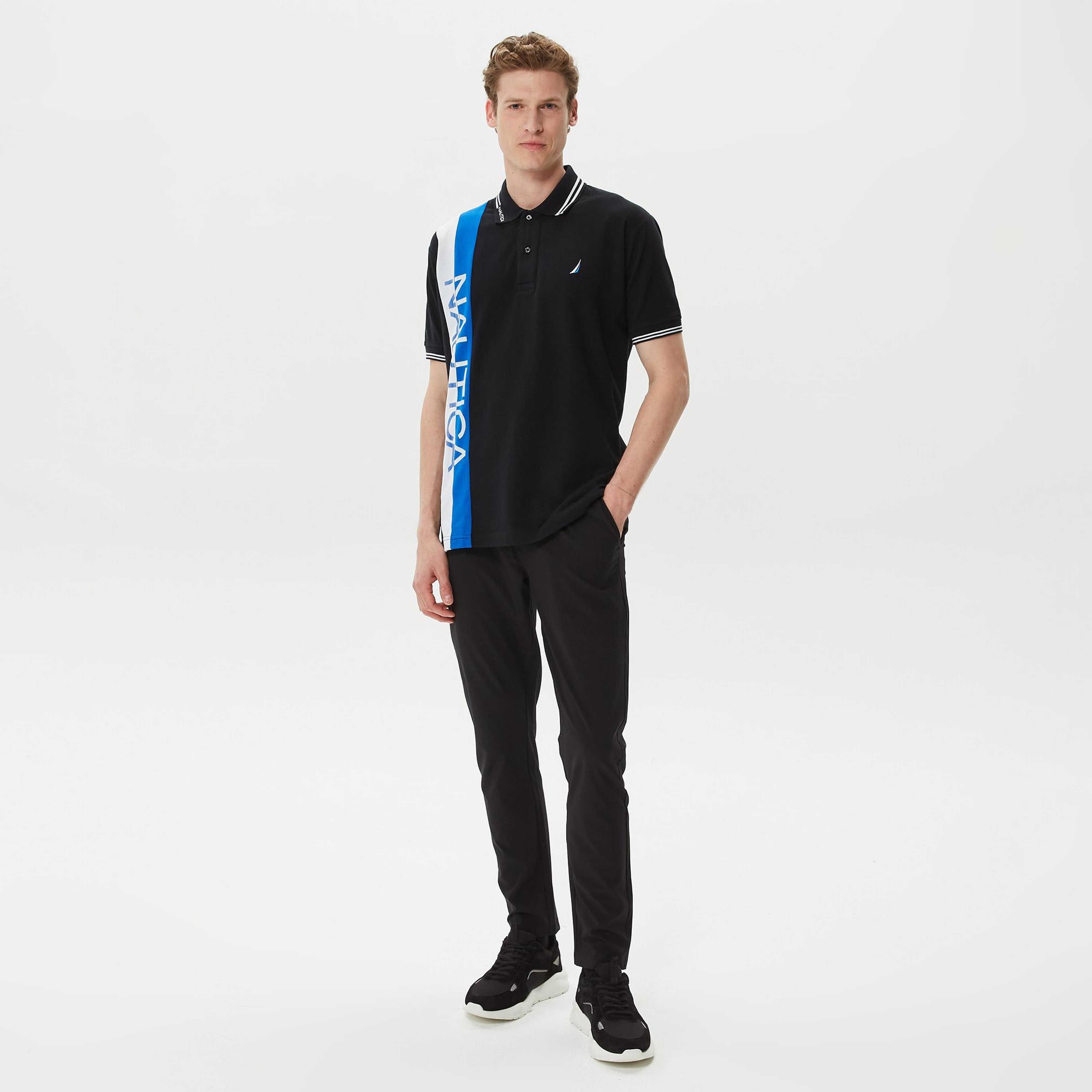 Nautica Erkek Siyah Classic Fit Kısa Kollu Polo