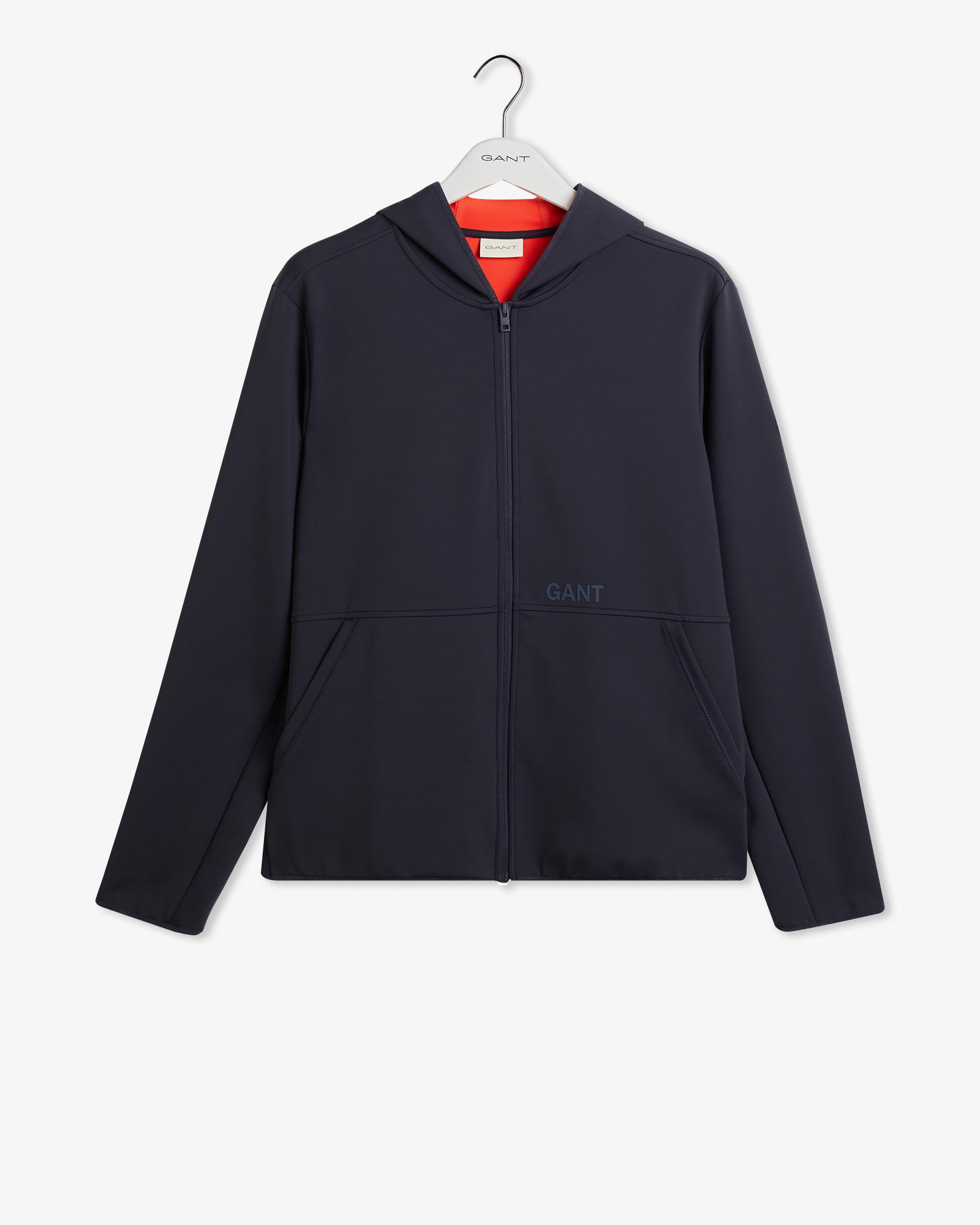 GANT Erkek Lacivert Slim Fit Kapüşonlu Sweatshirt