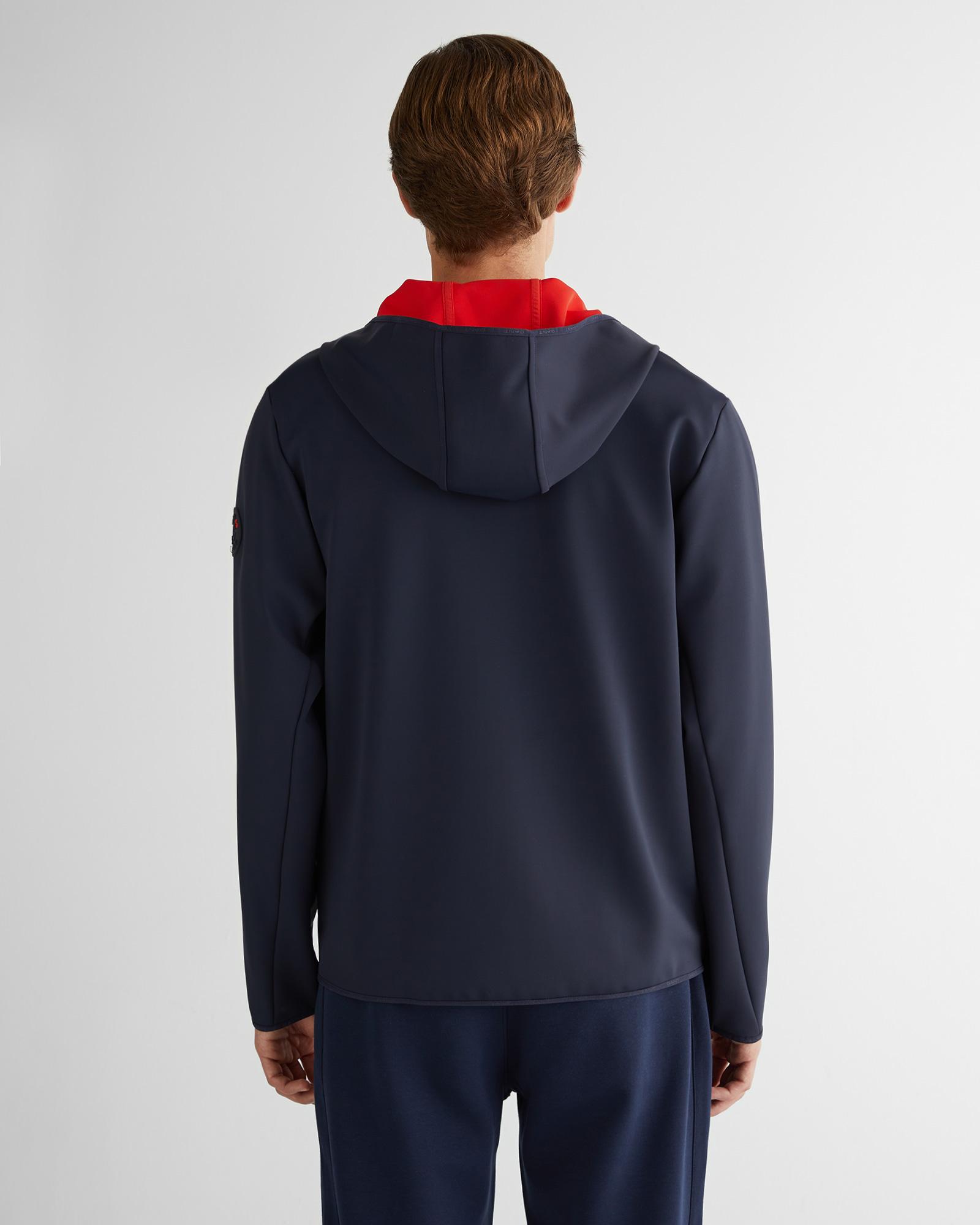 GANT Erkek Lacivert Slim Fit Kapüşonlu Sweatshirt