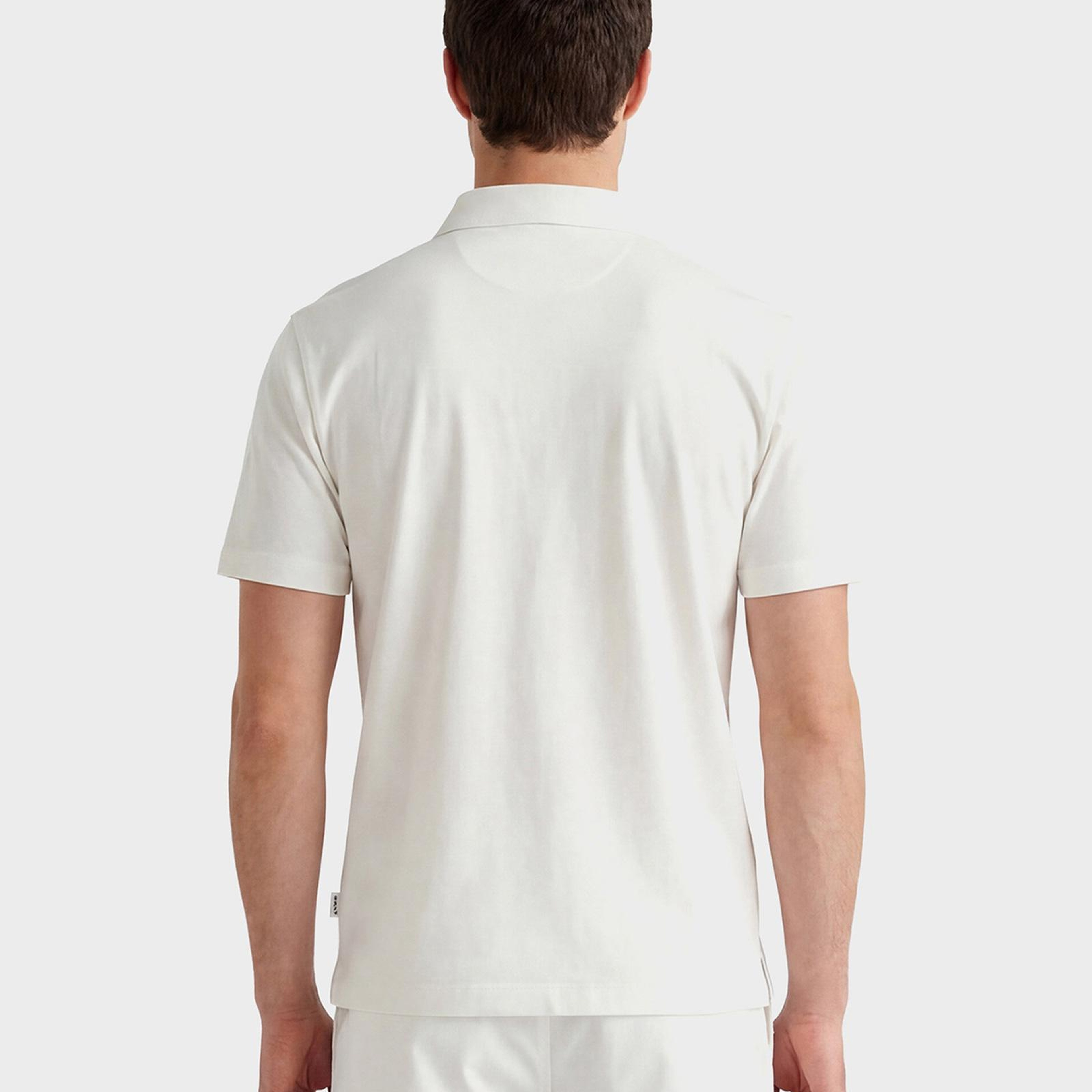 GANT Erkek Beyaz Regular Fit Polo Yaka T-Shirt