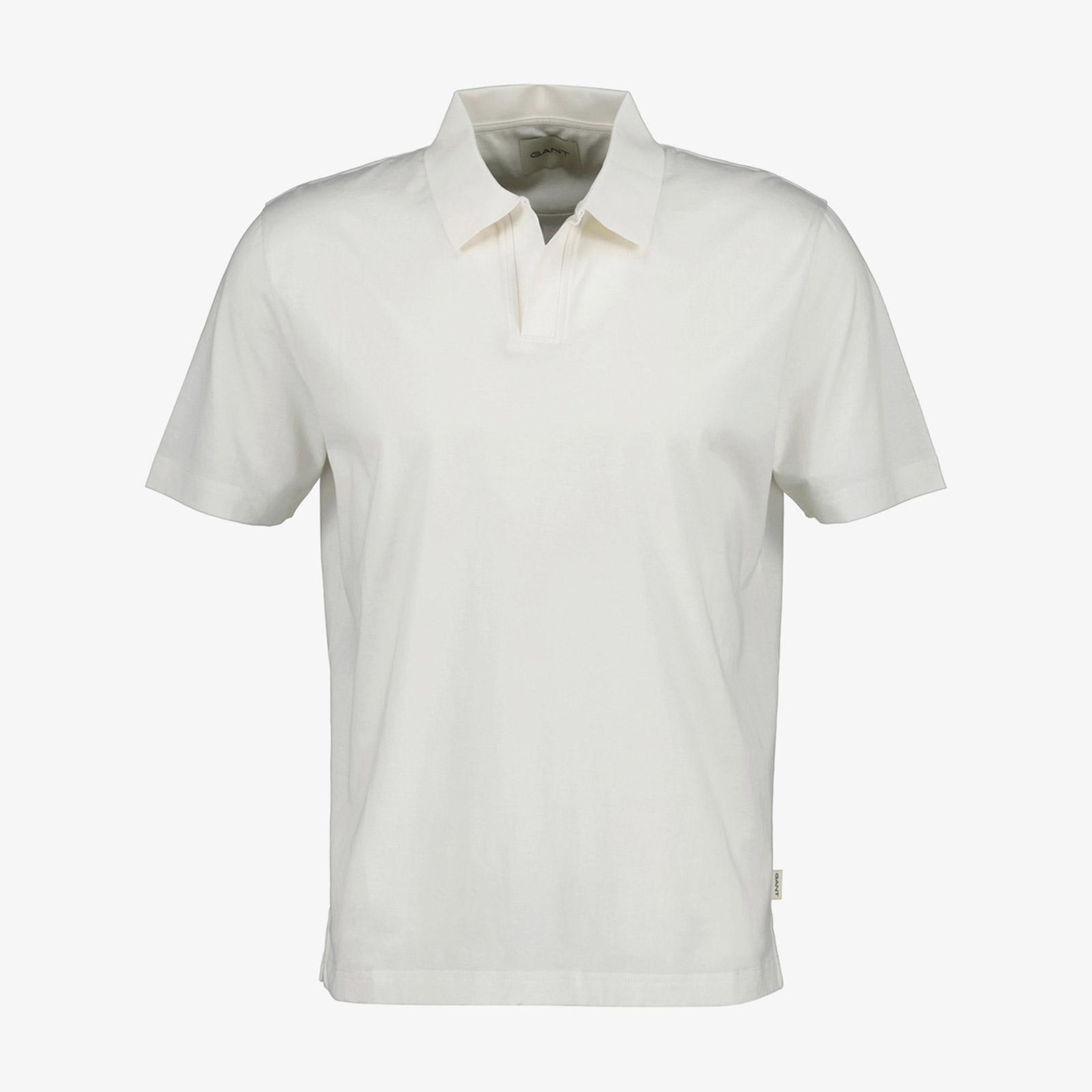 GANT Erkek Beyaz Regular Fit Polo Yaka T-Shirt