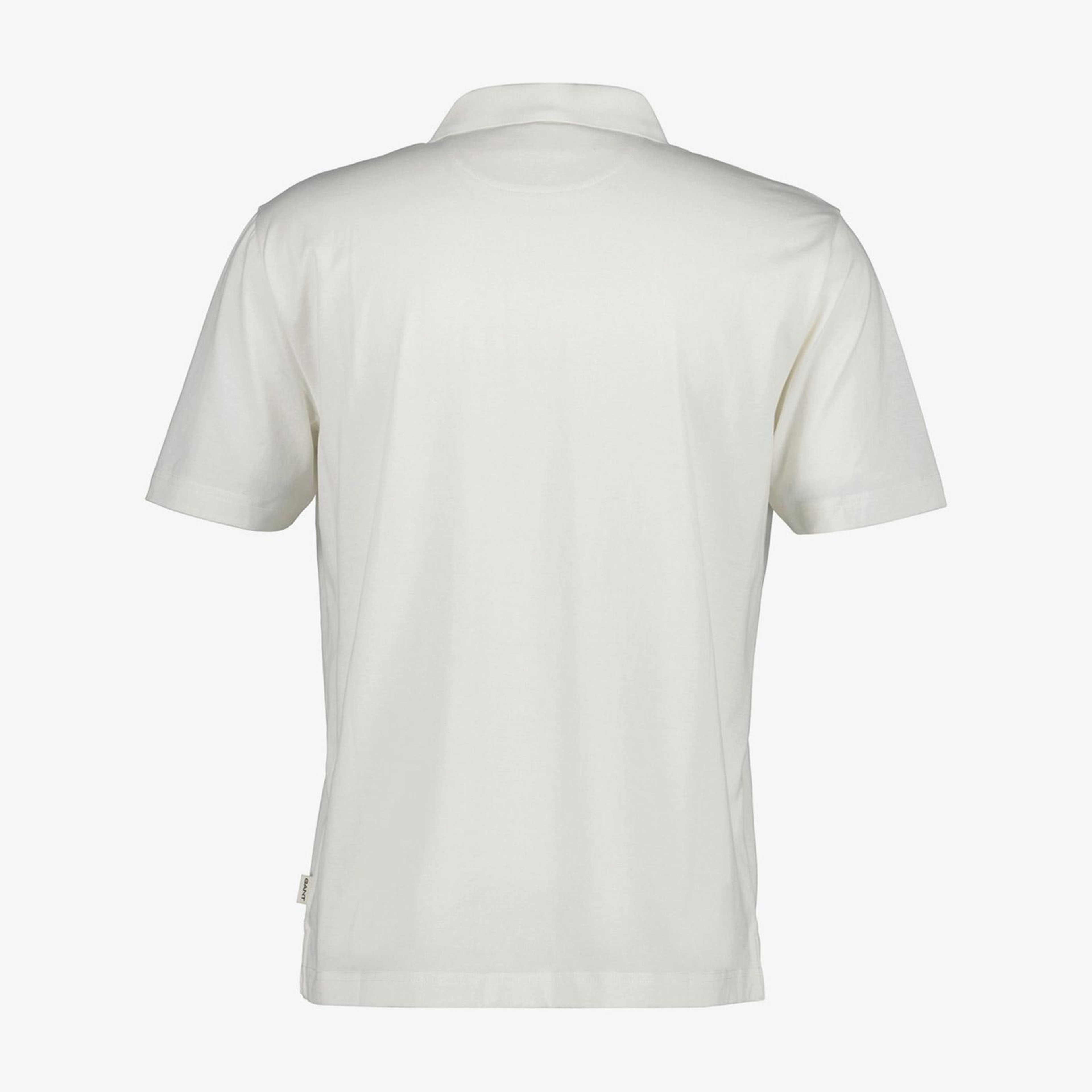 GANT Erkek Beyaz Regular Fit Polo Yaka T-Shirt