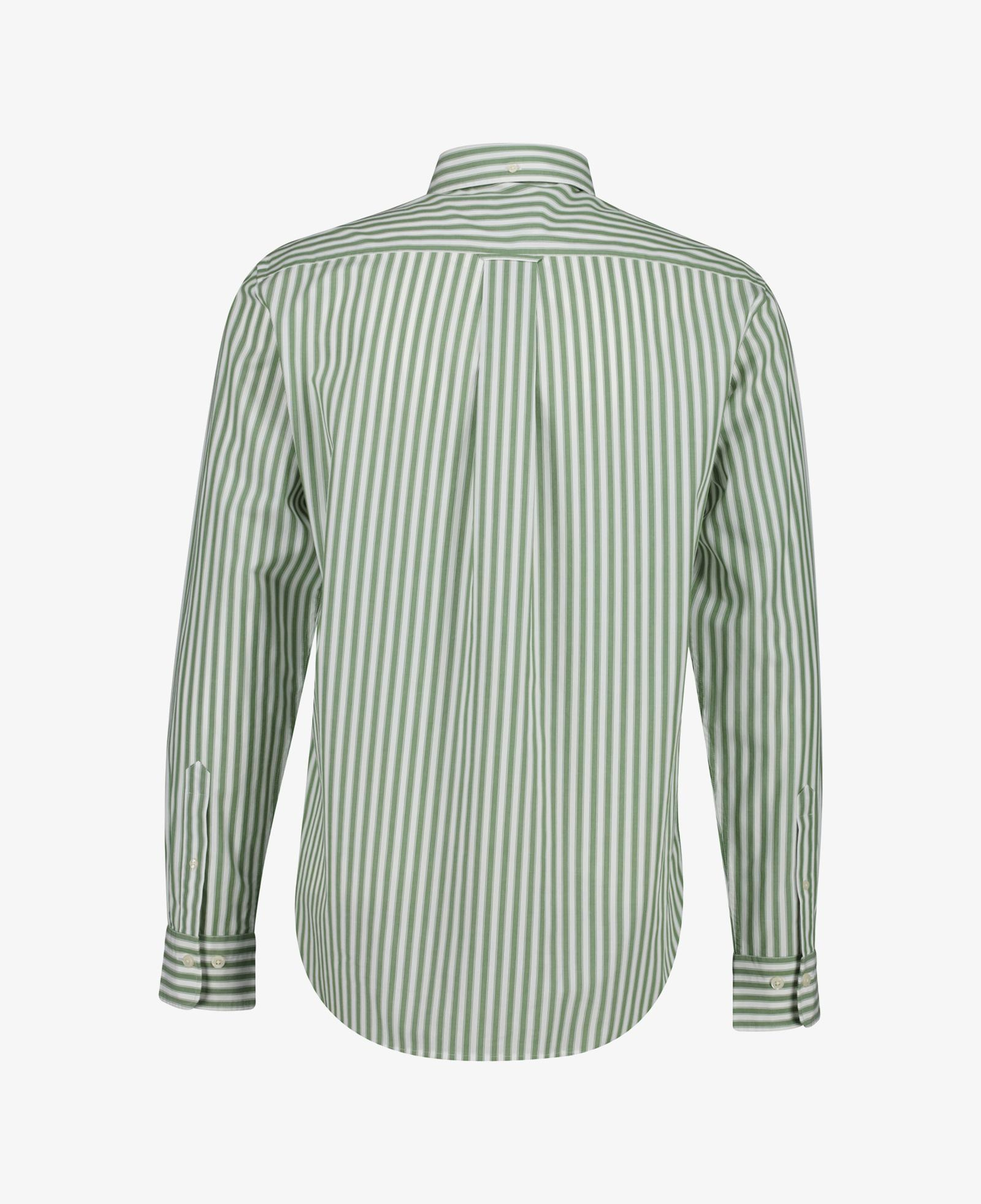GANT Erkek Yeşil Regular Fit Çizgili Logolu Gömlek