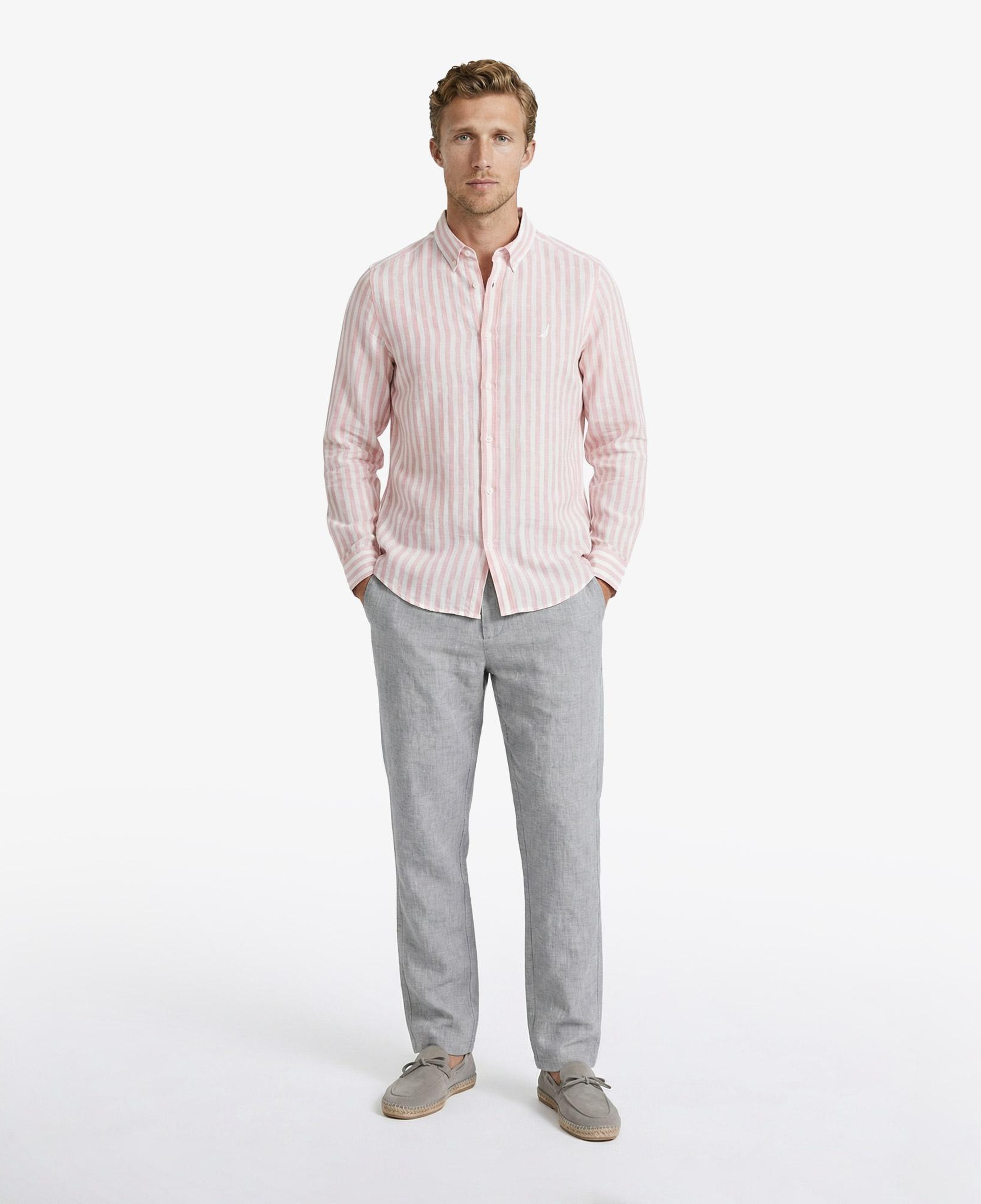 Nautica Erkek Gri Regular Fit Pantolon