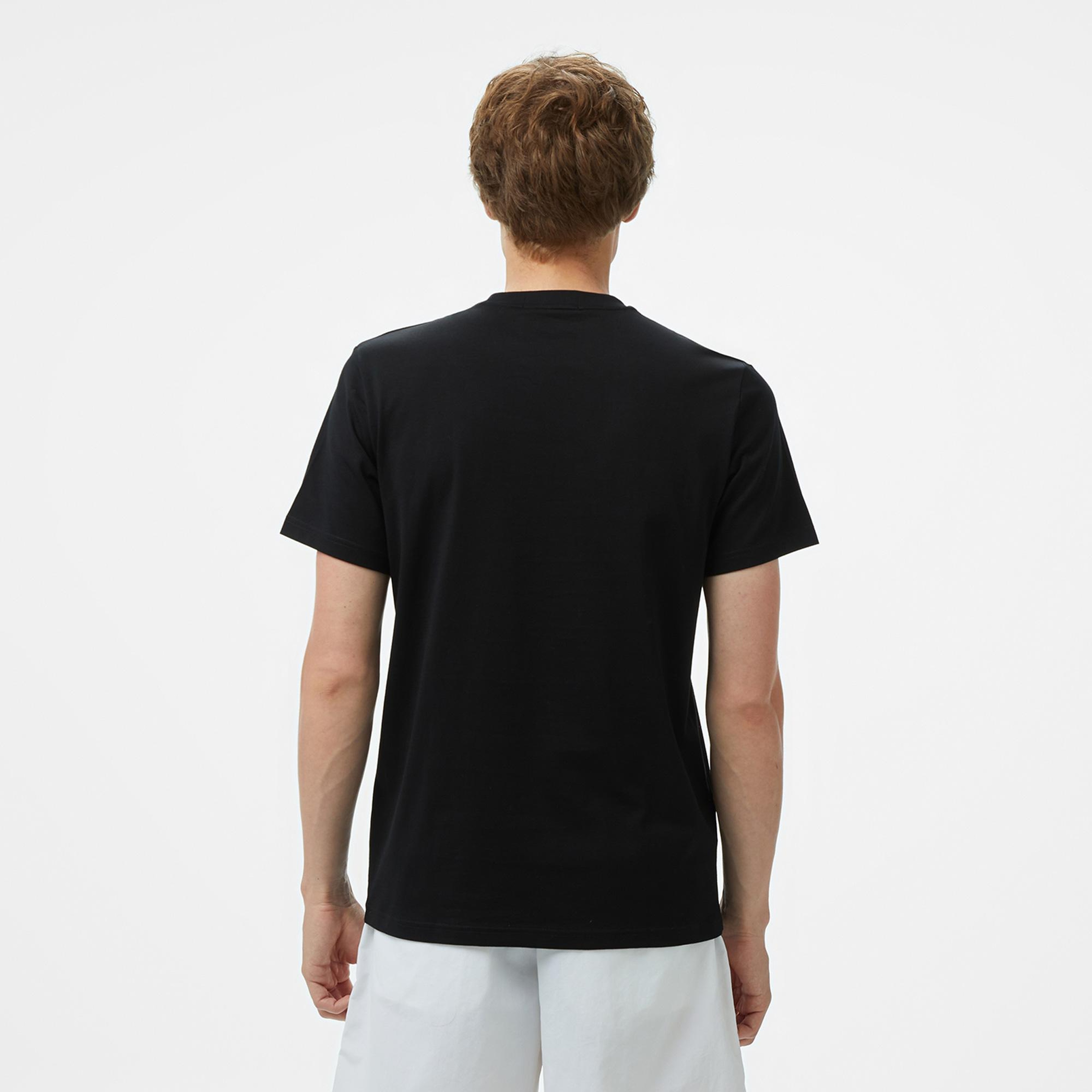Fred Perry Embroidered Erkek Siyah T-Shirt