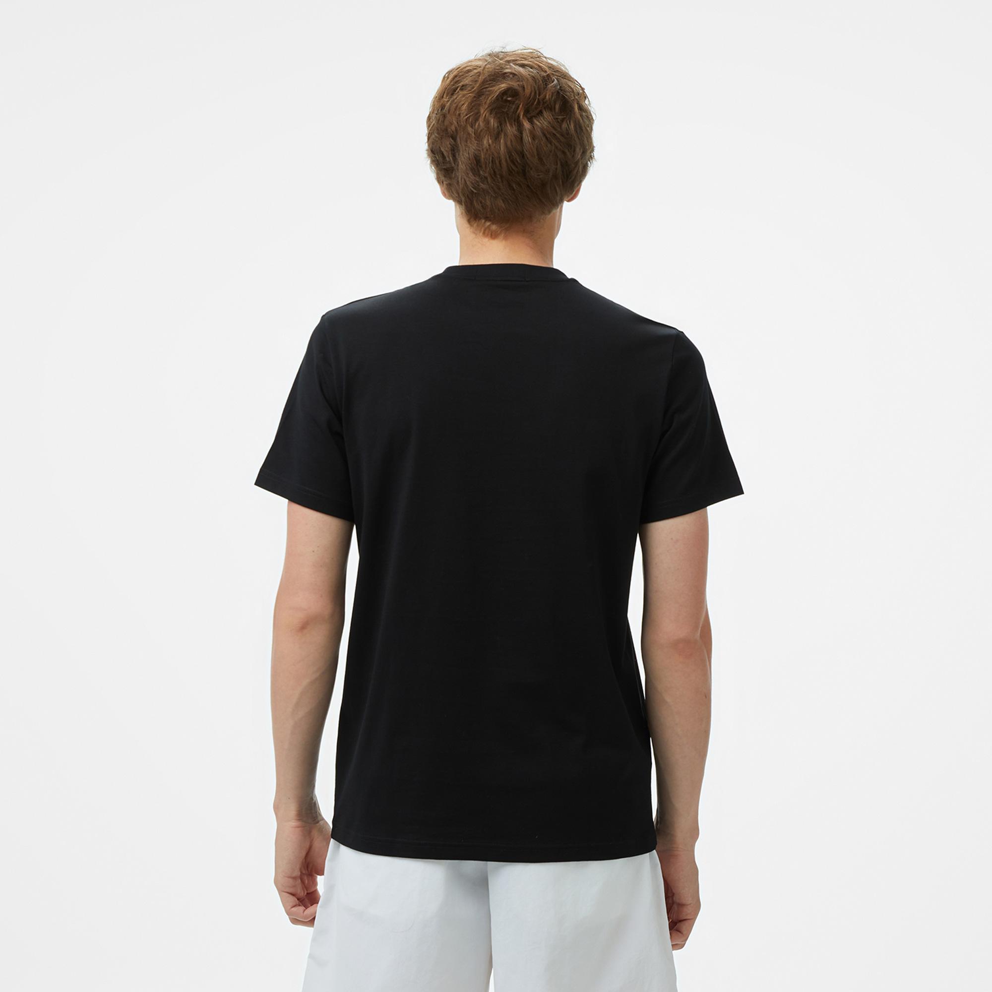 Fred Perry Embroidered Erkek Siyah T-Shirt