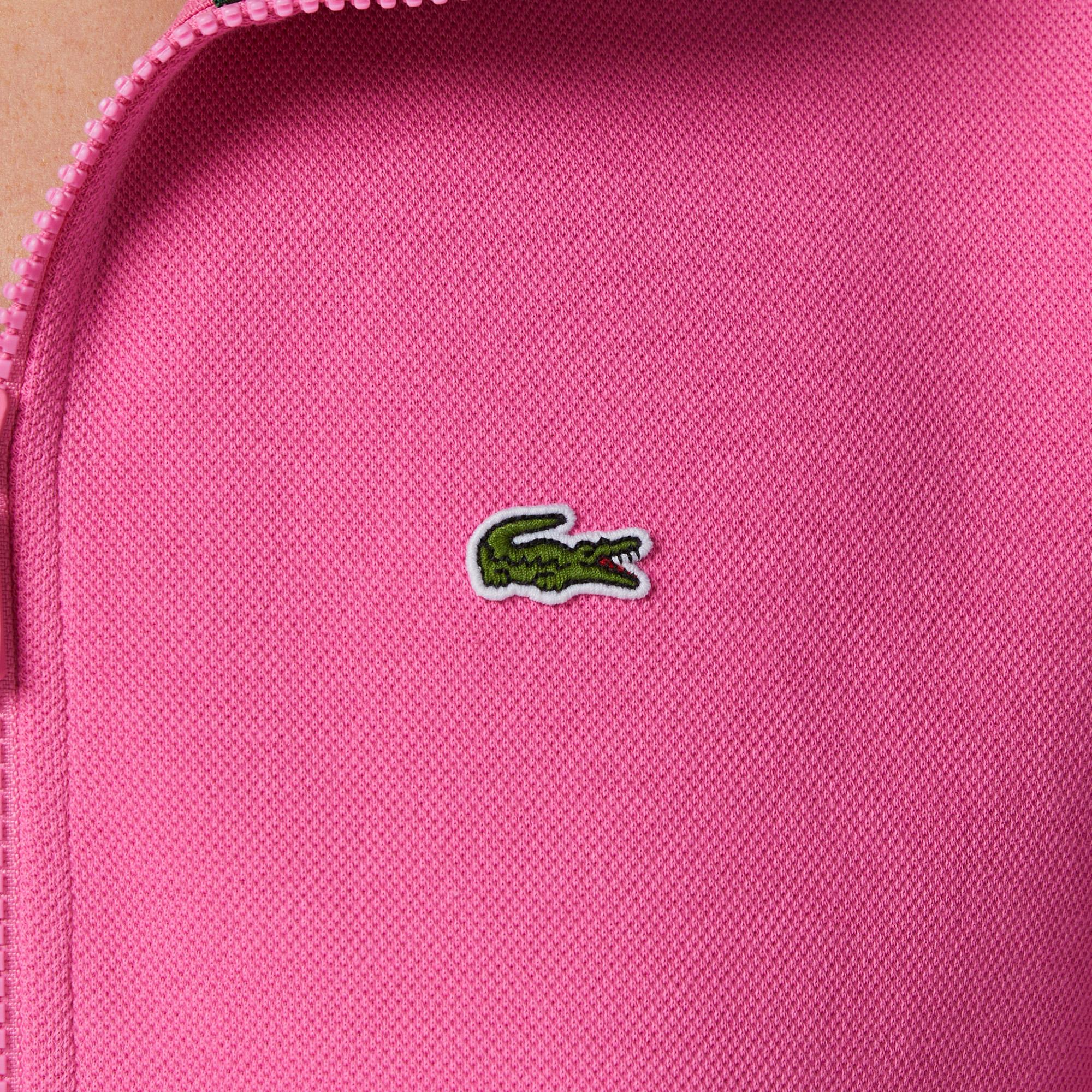 Kadın Relaxed Fit Yarım Fermuarlı Koyu Pembe Sweatshirt