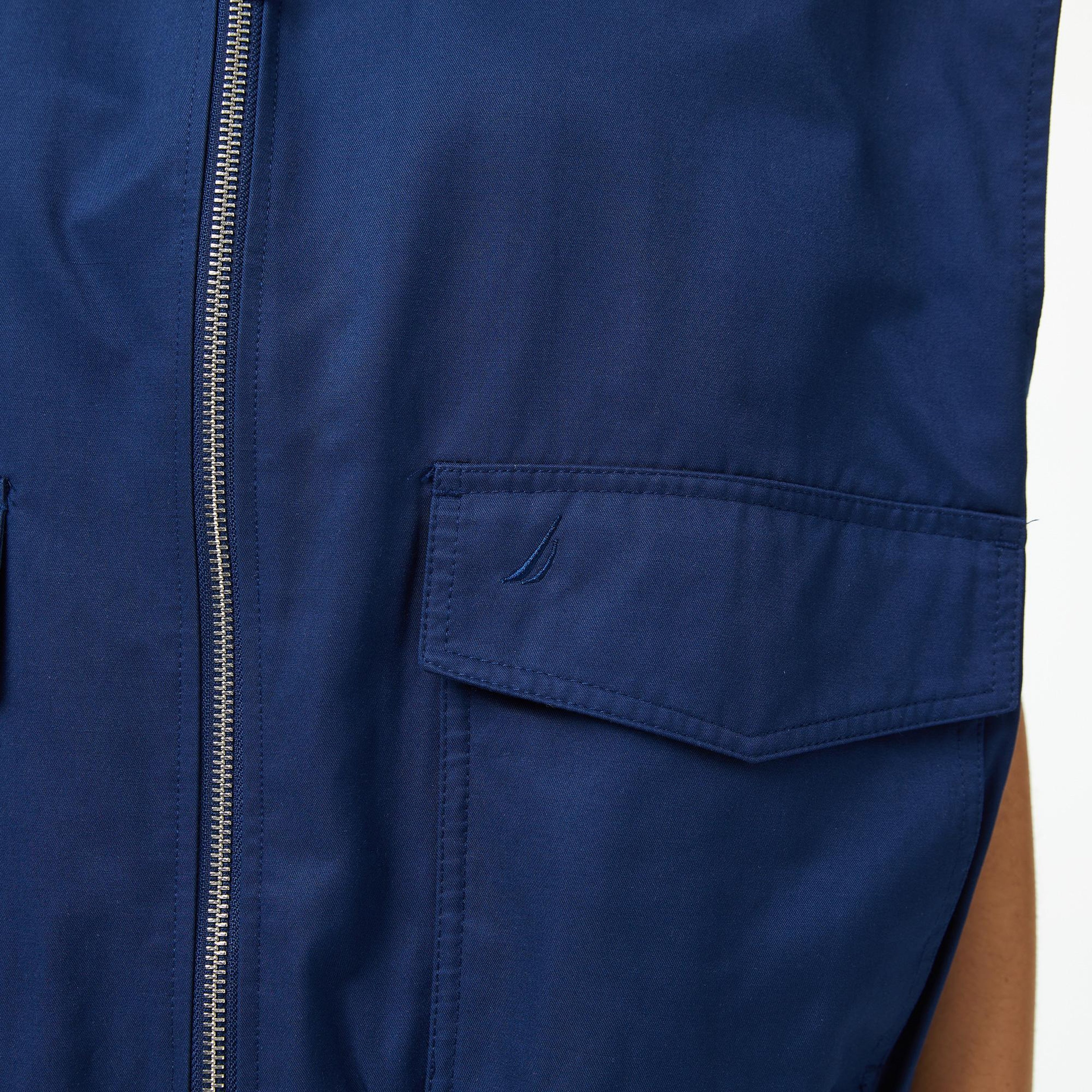 Nautica Kadın Lacivert Regular Fit Fermuarlı Yelek