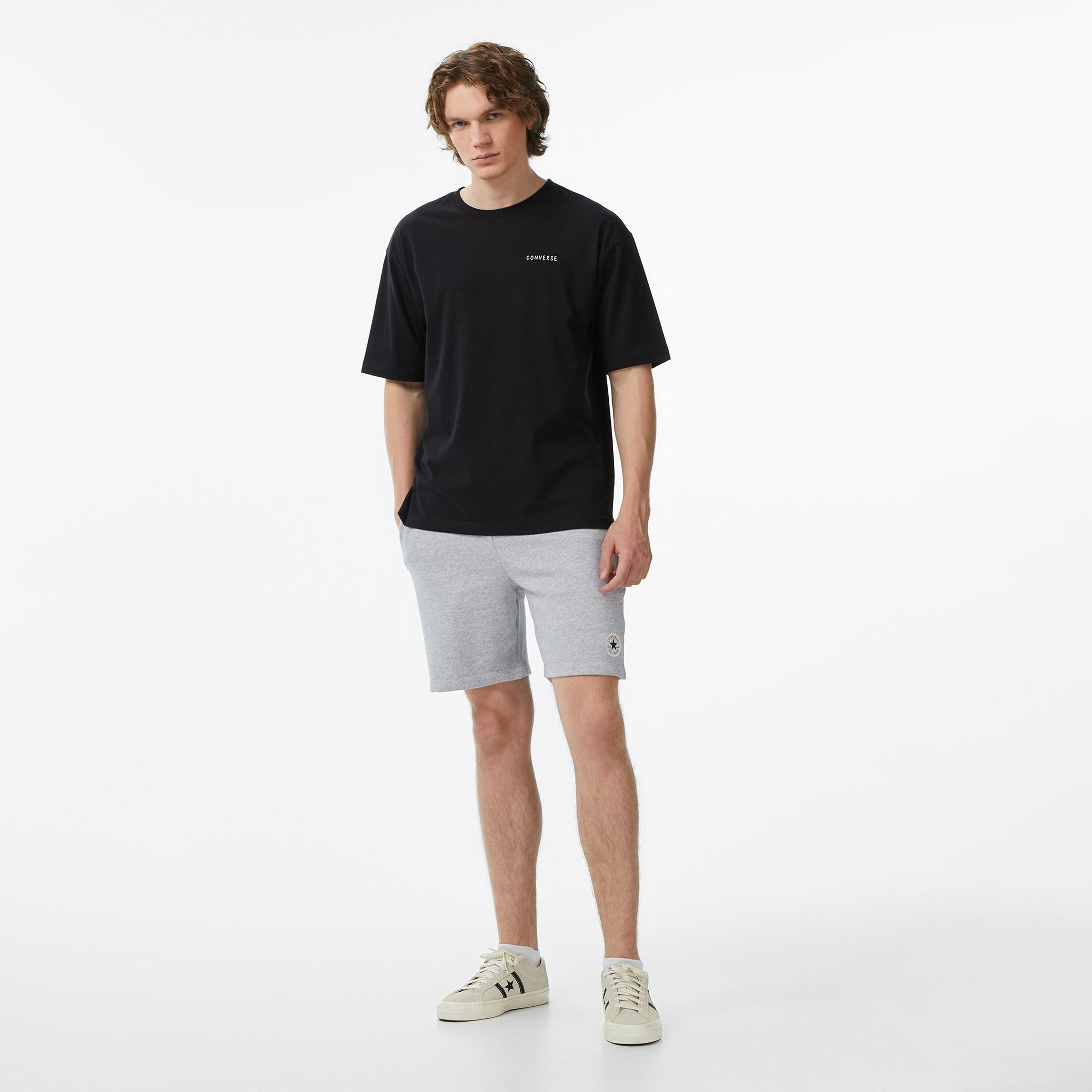 Converse Erkek Siyah Grafik Baskılı T-Shirt