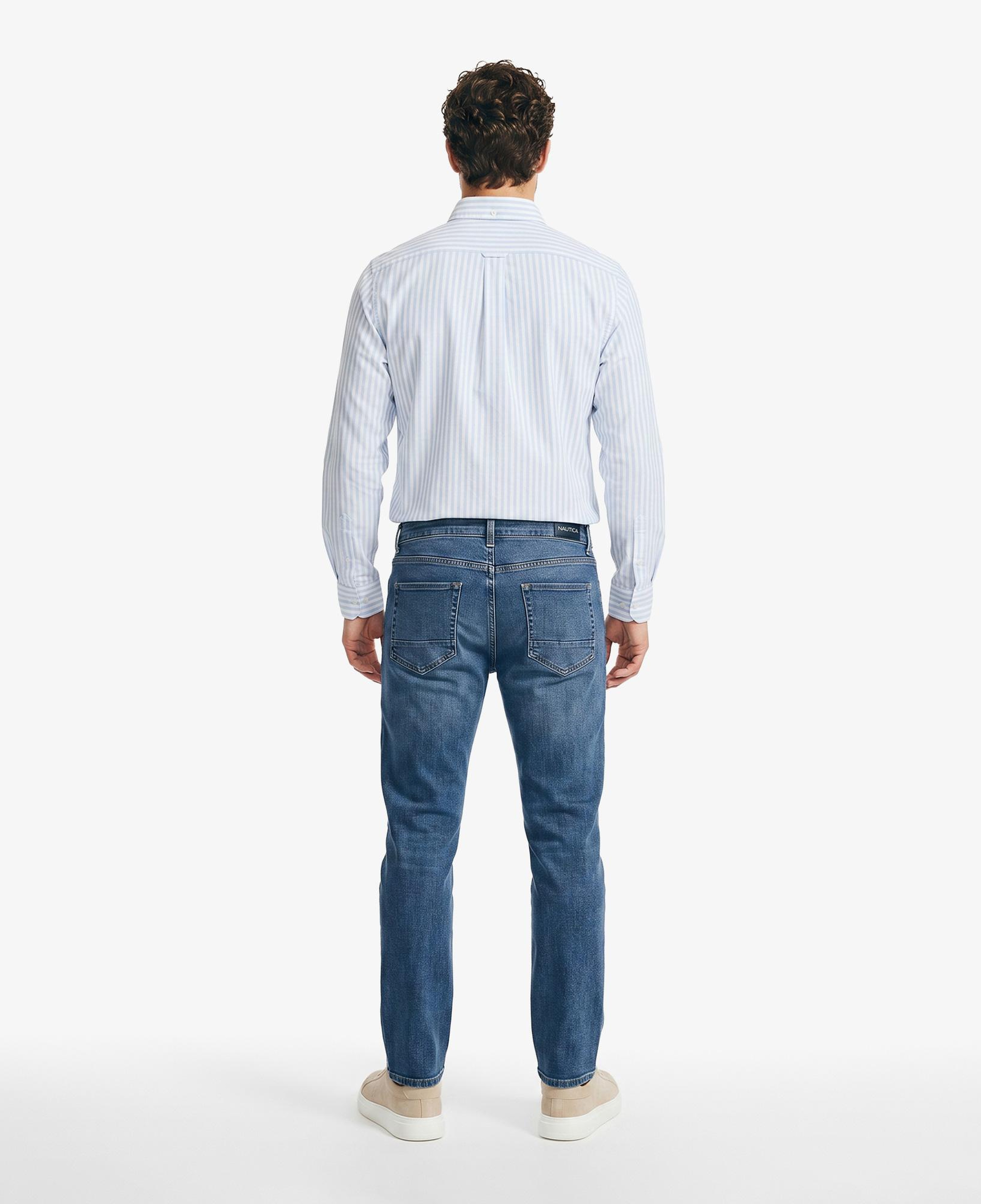 Nautica Erkek Mavi Slim Fit Denim Pantolon
