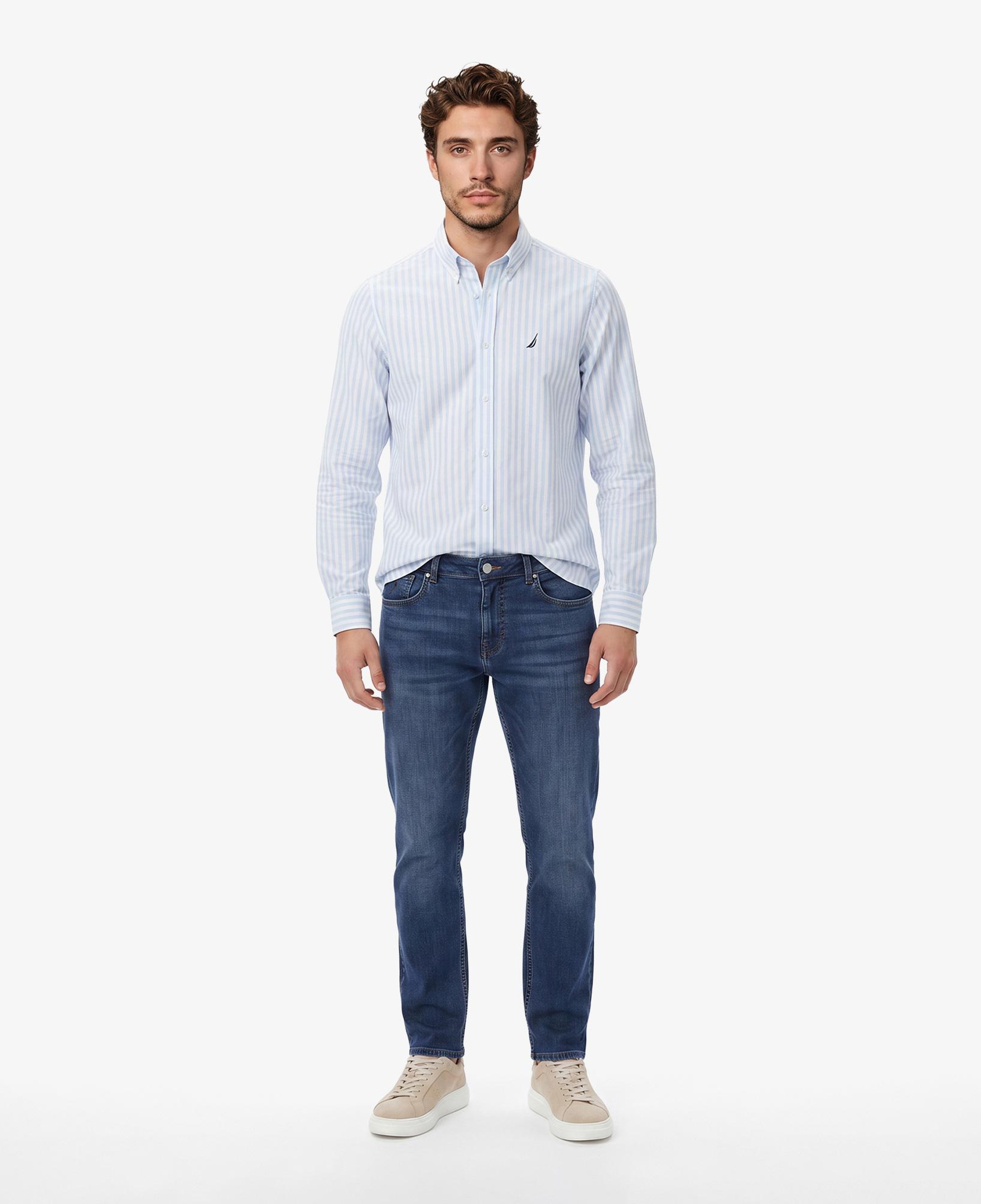 Nautica Erkek Mavi Slim Fit Denim Pantolon
