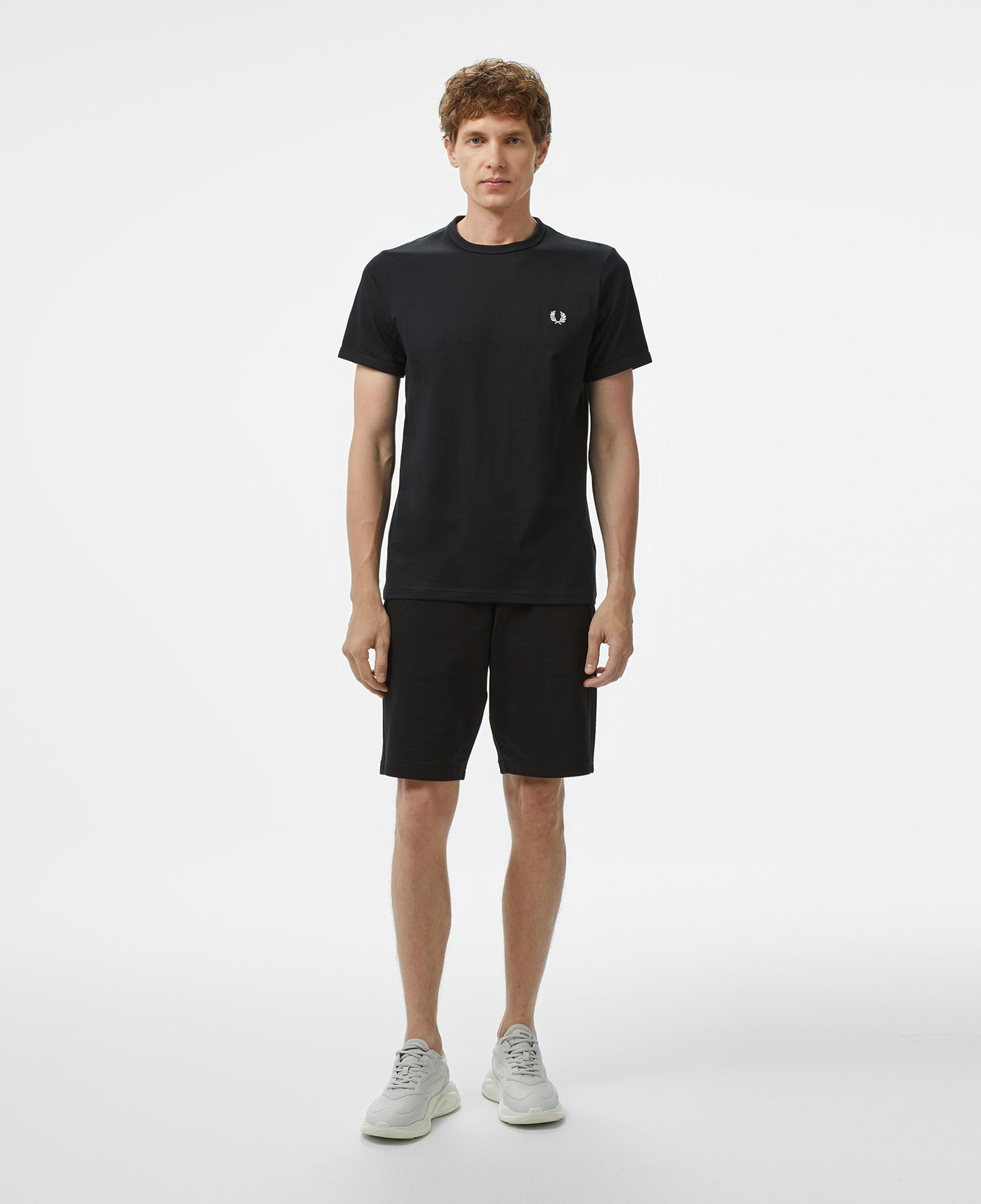 Fred Perry Ringer Erkek Siyah T-Shirt