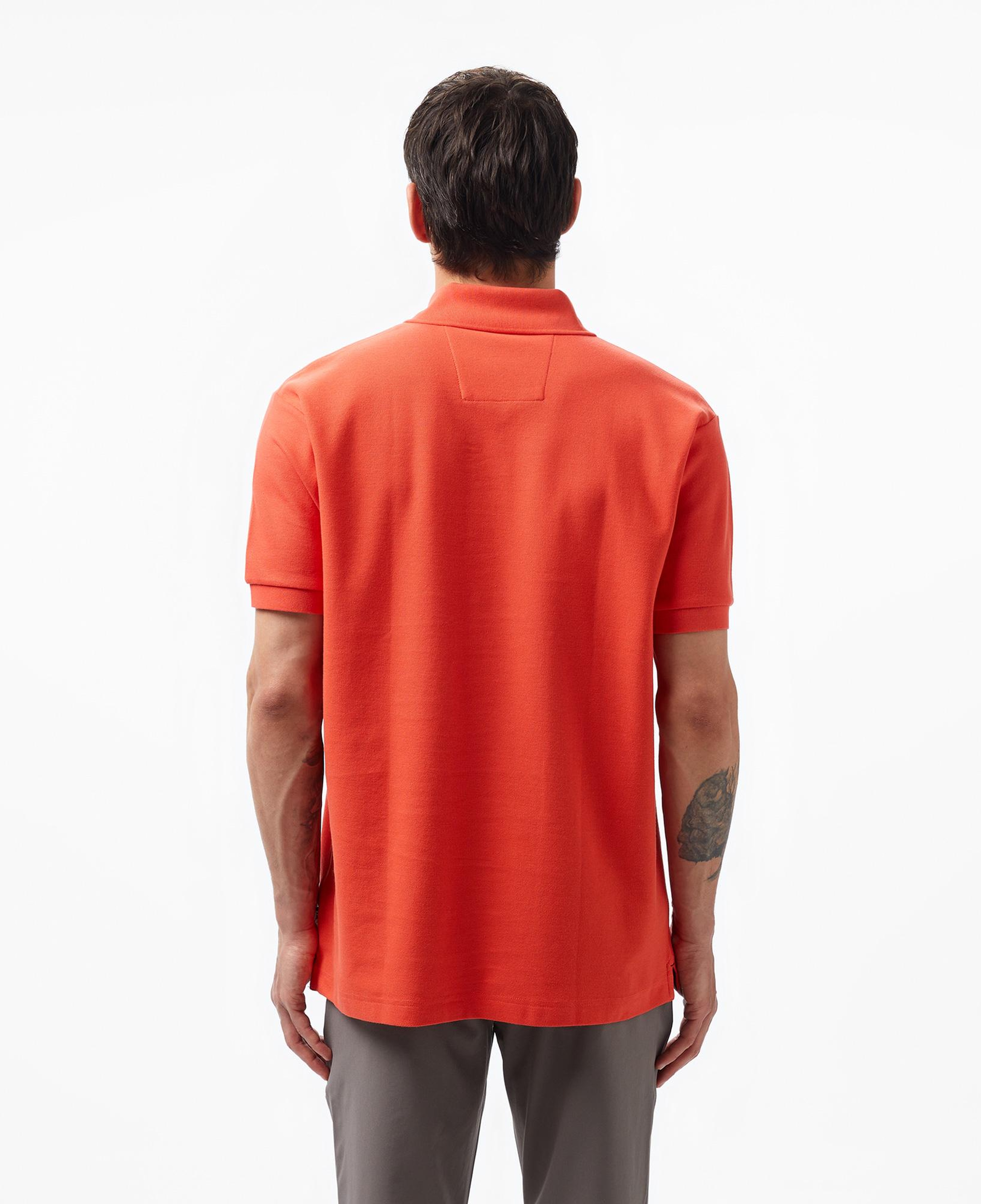 Nautica Erkek Turuncu Classic Fit Kısa Kollu Polo Yaka T-Shirt