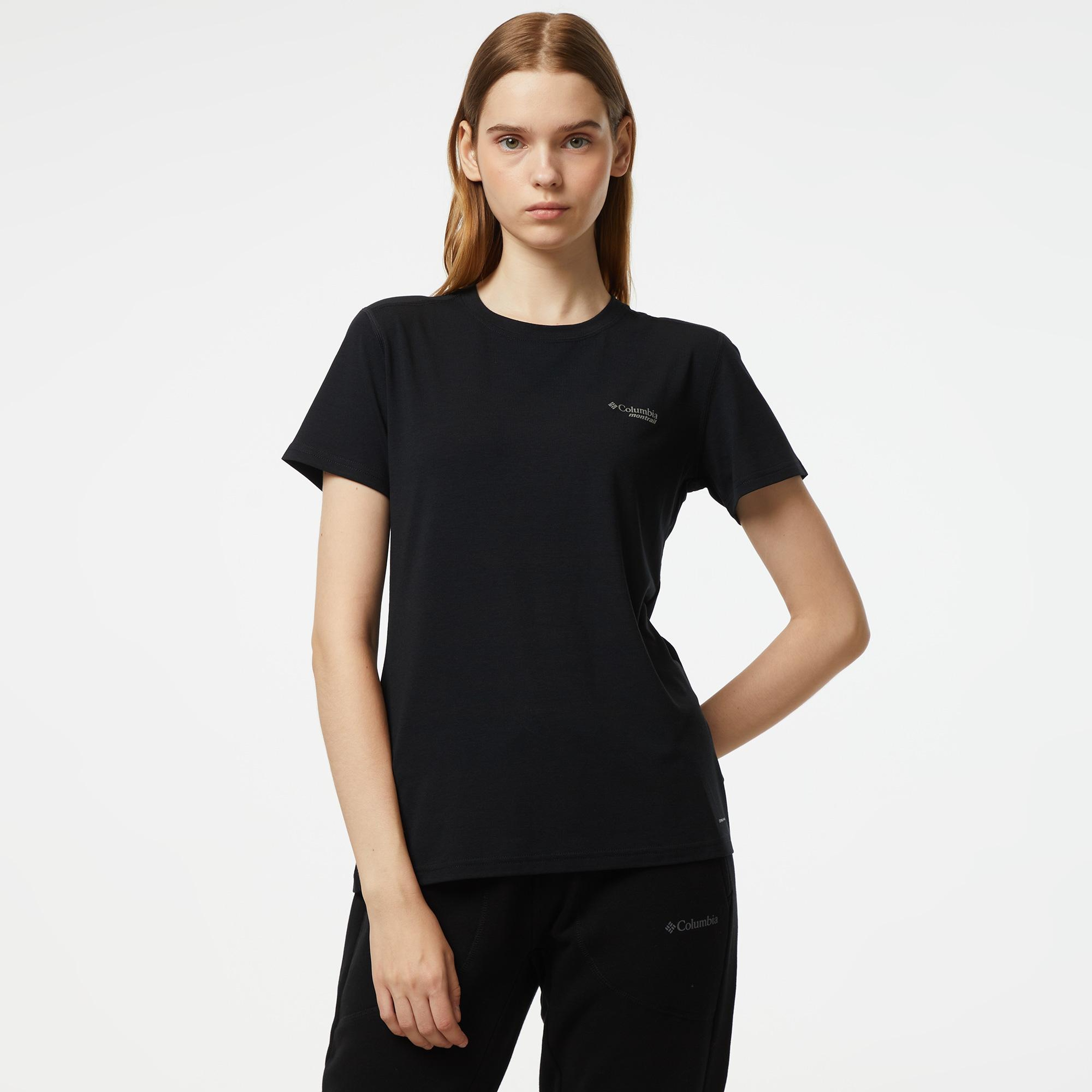 Columbia Kadın Siyah Günlük T-Shirt