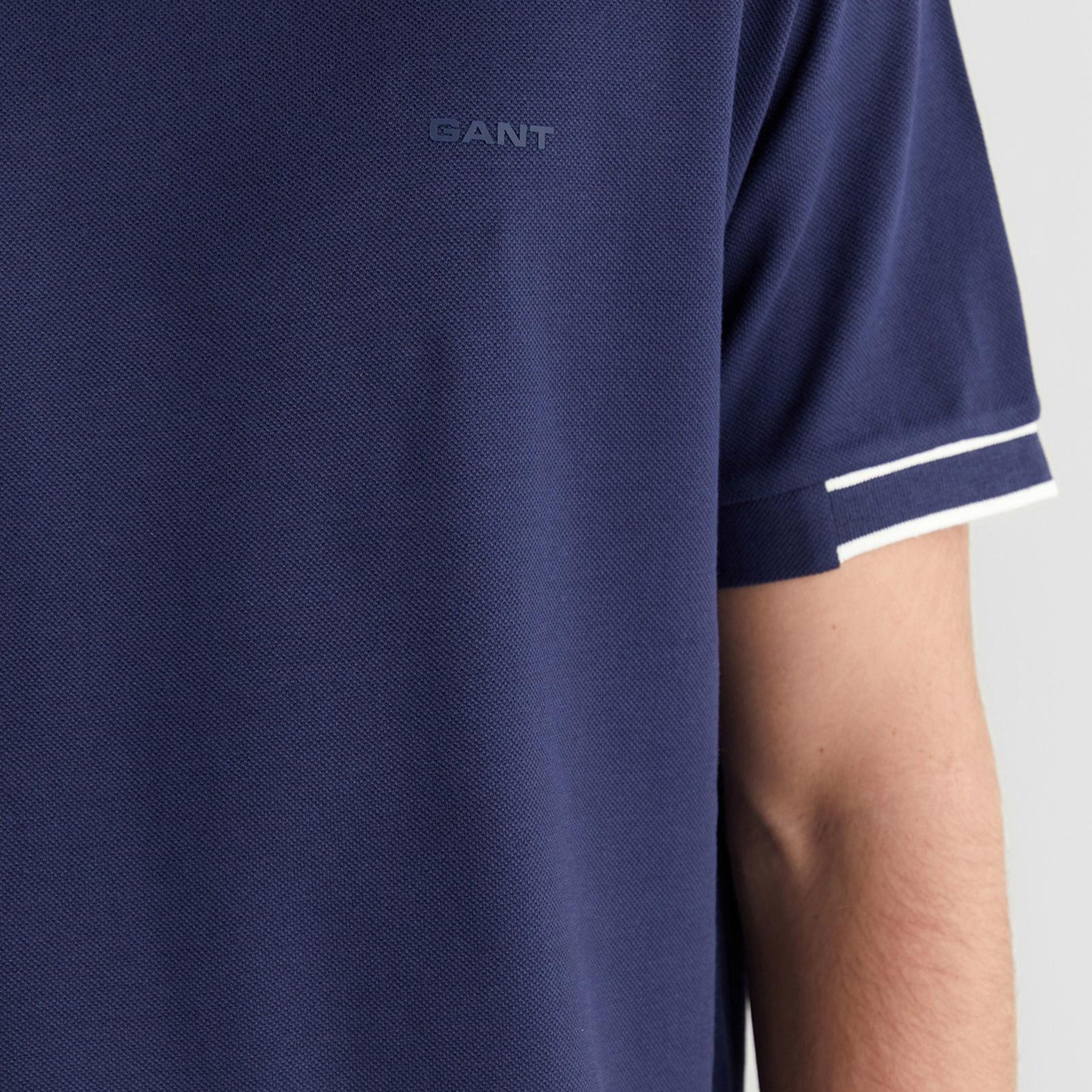 GANT Erkek Lacivert Baskılı Kısa Kollu T-Shirt