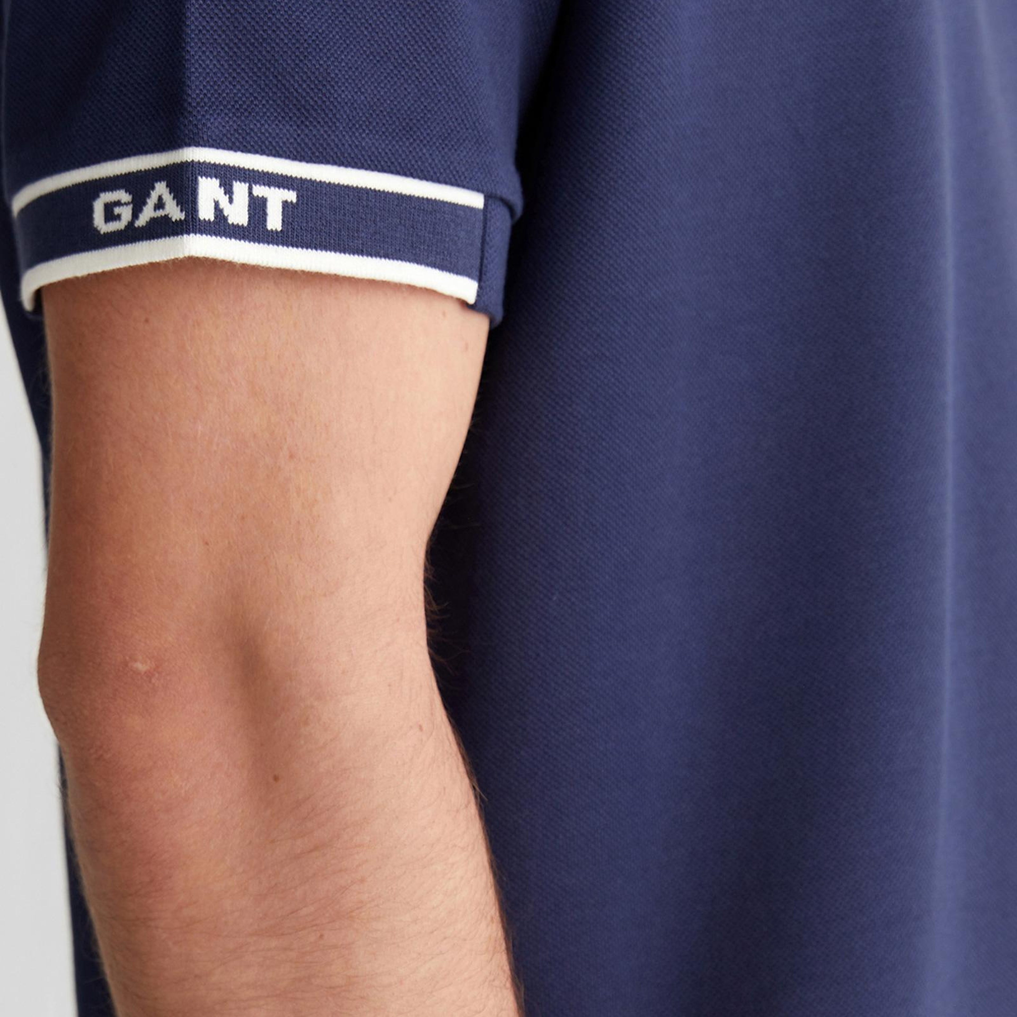 GANT Erkek Lacivert Baskılı Kısa Kollu T-Shirt