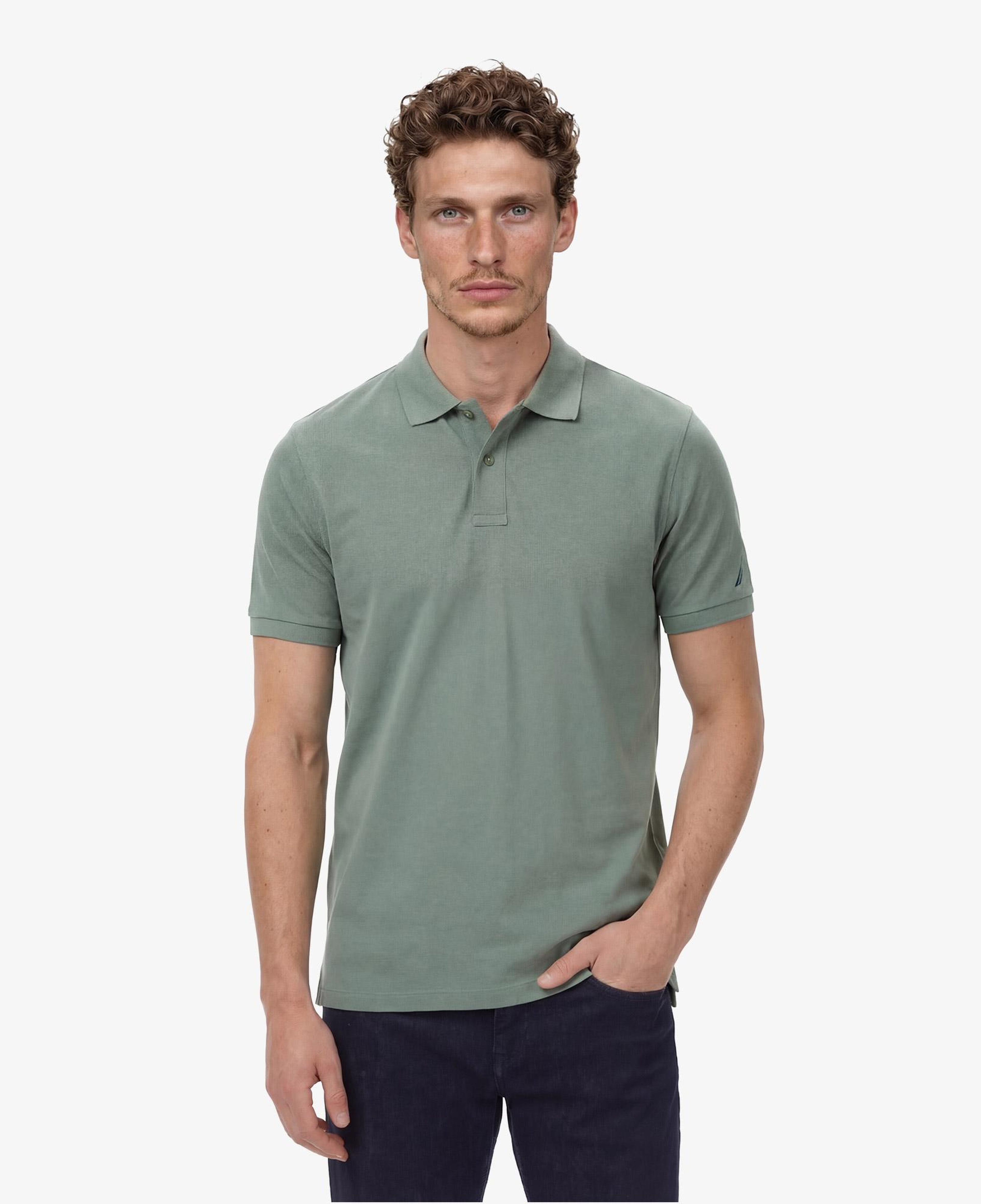 Nautica Erkek Yeşil Regular Fit Polo Yaka T-Shirt