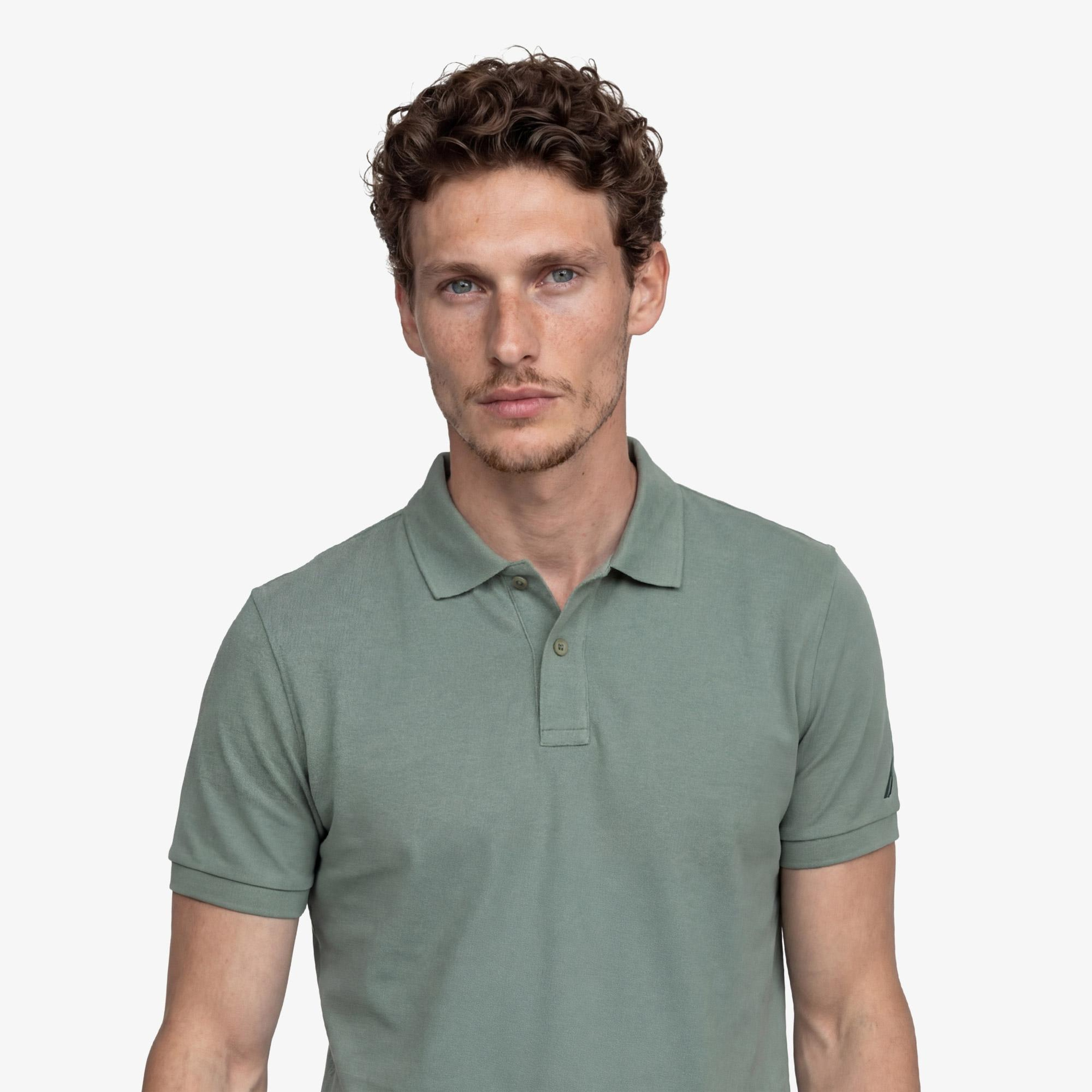Nautica Erkek Yeşil Regular Fit Polo Yaka T-Shirt