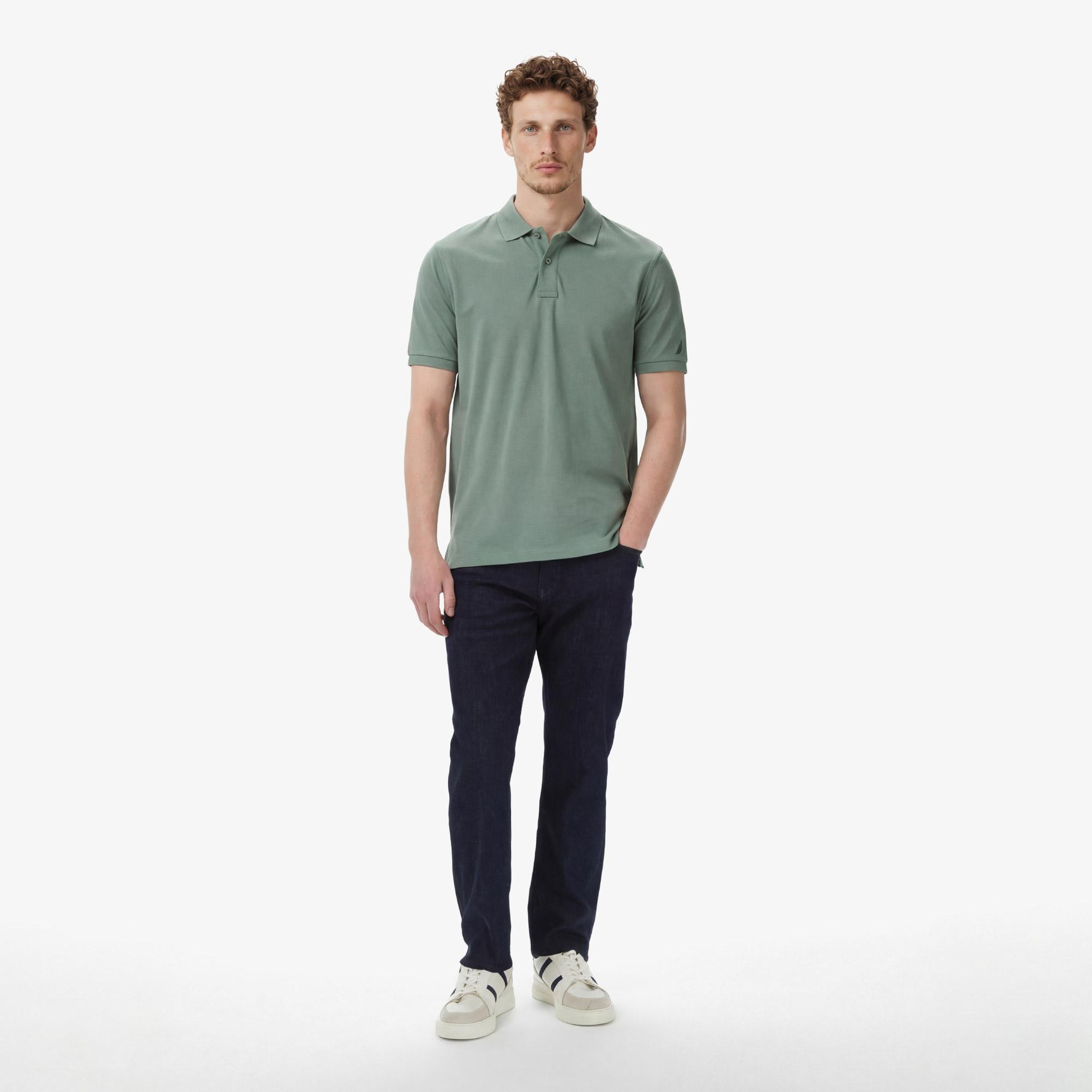 Nautica Erkek Yeşil Regular Fit Polo Yaka T-Shirt