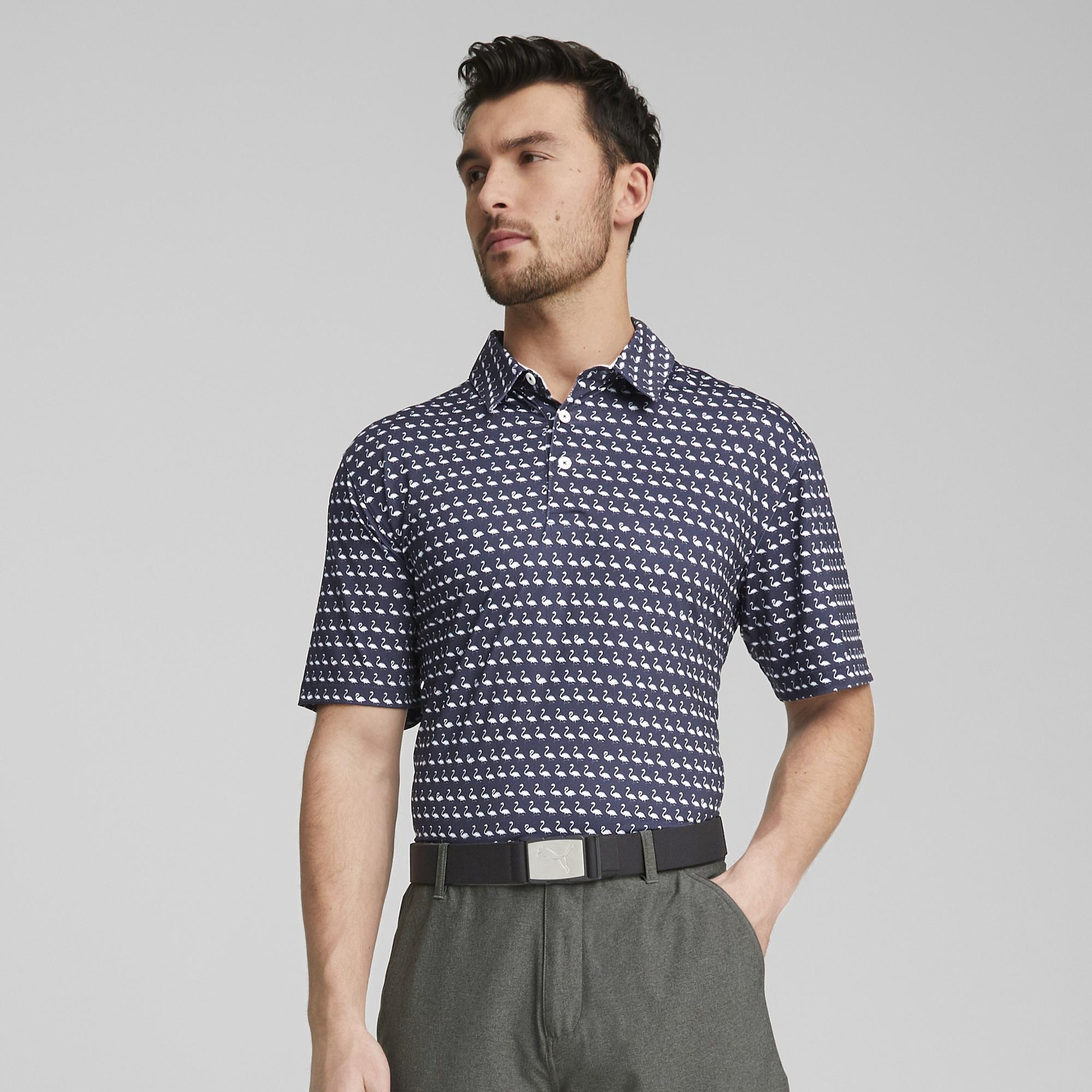 Puma Mattr Flamingo Golf Erkek Lacivert Polo