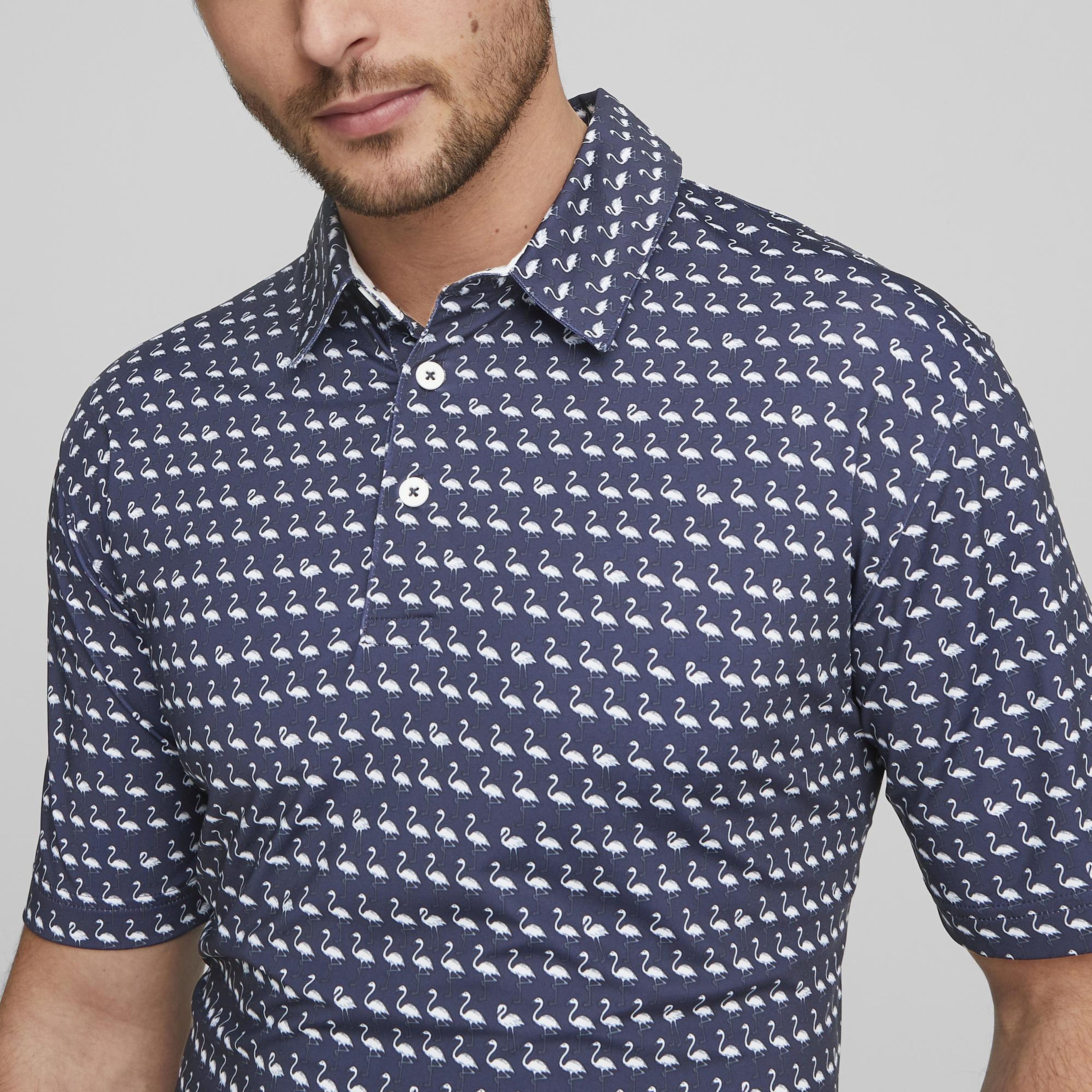 Puma Mattr Flamingo Golf Erkek Lacivert Polo