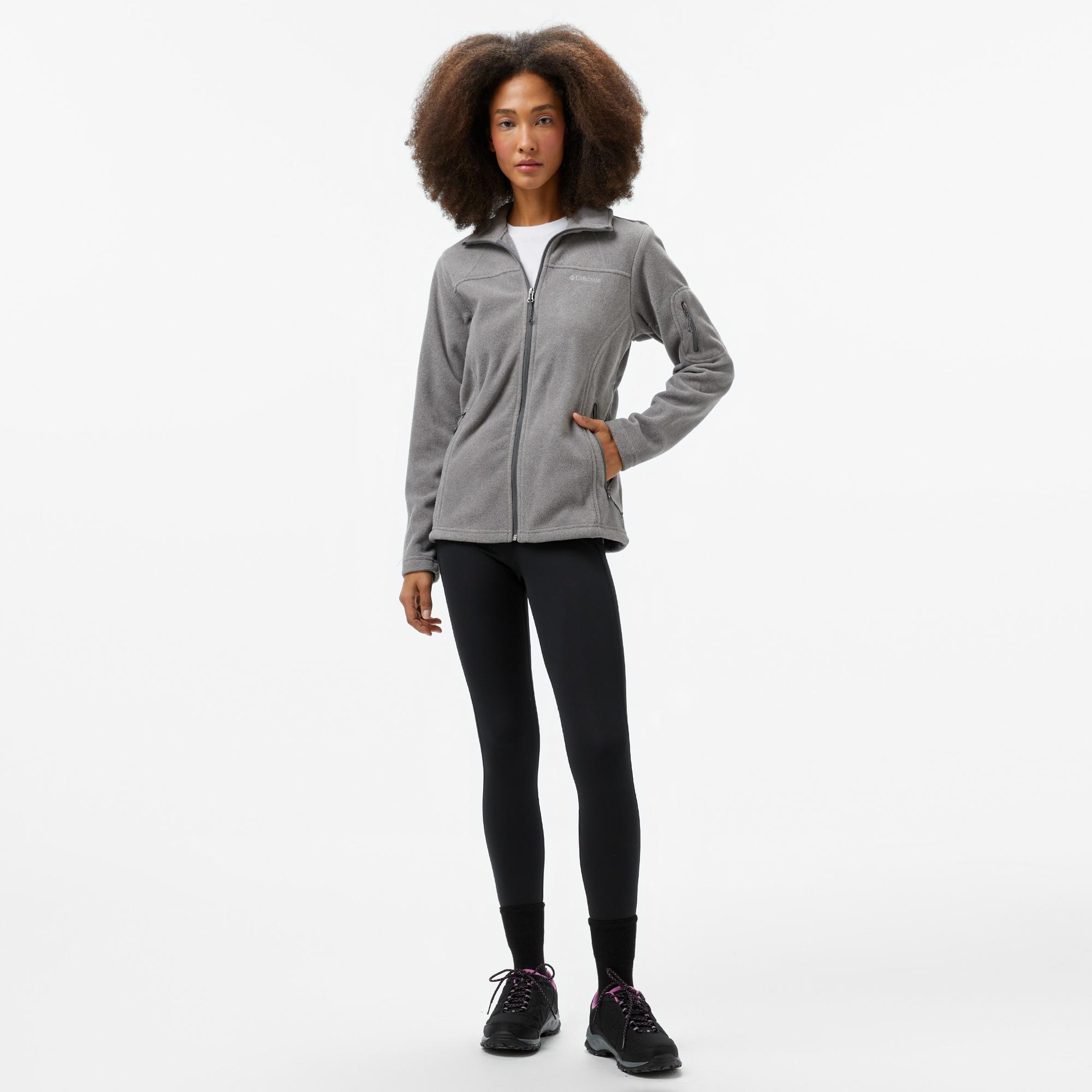Columbia Fast Trek II Kadın Gri Fermuarlı Polar