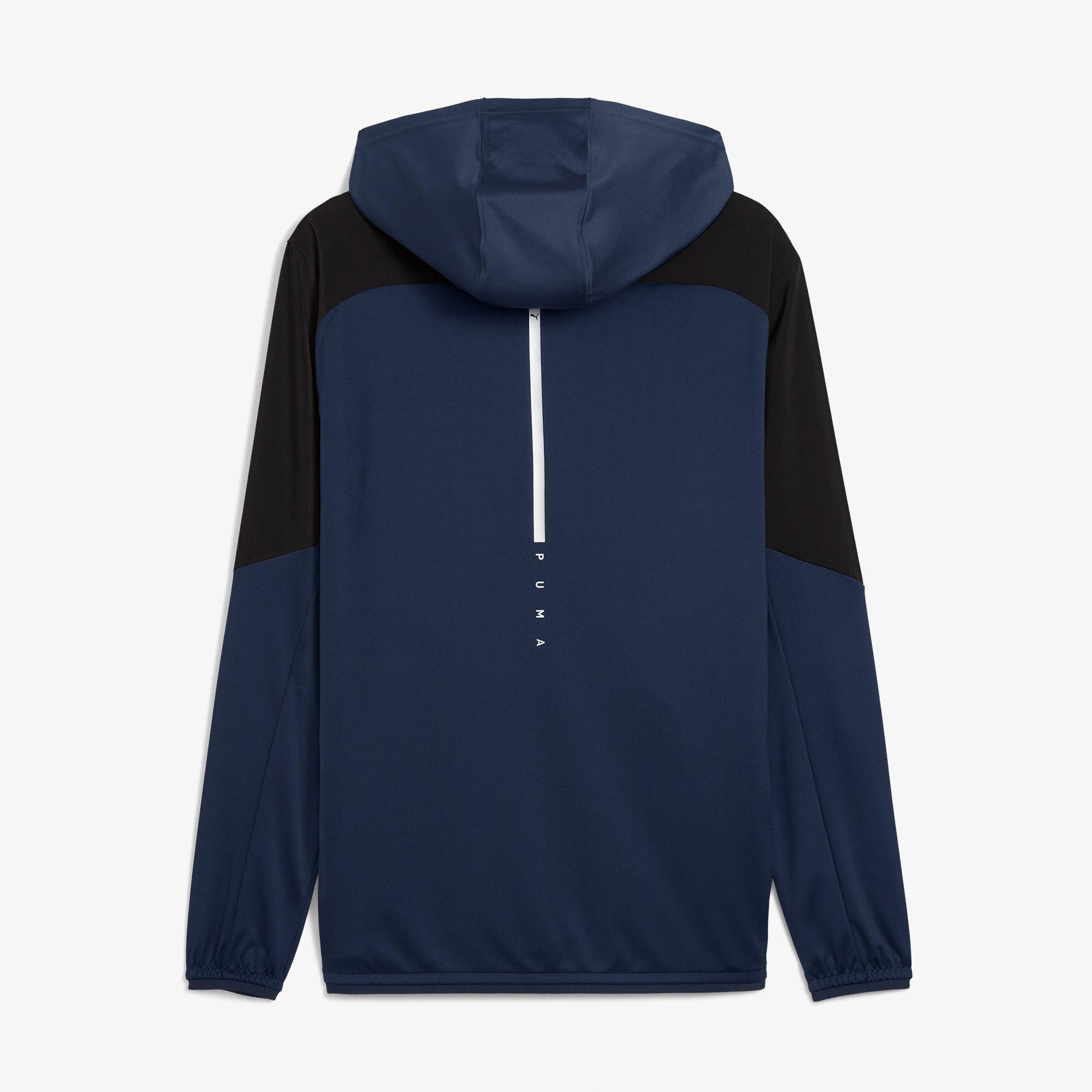 Puma Flex Fabric Mix Erkek Lacivert Antrenman Ceketi