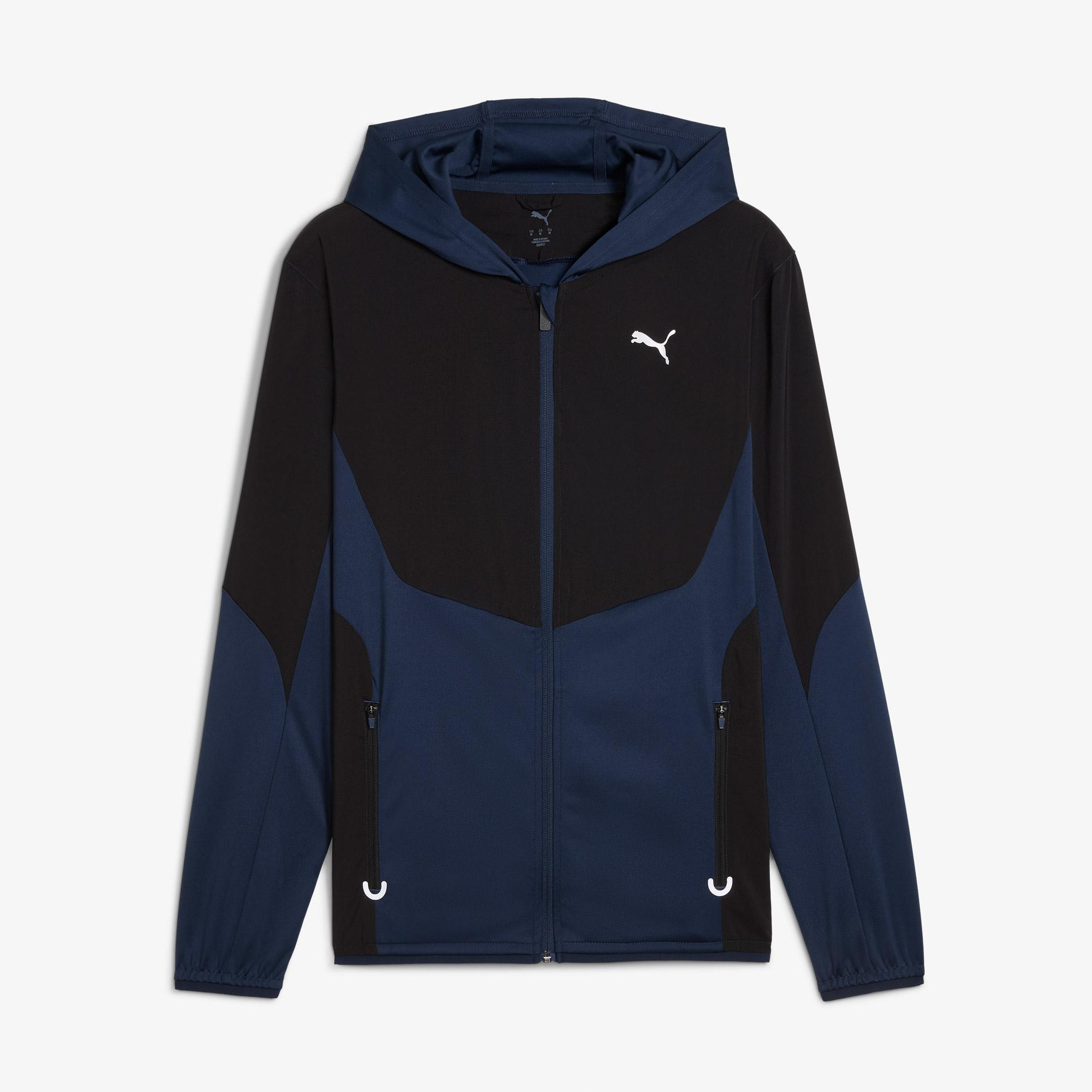 Puma Flex Fabric Mix Erkek Lacivert Antrenman Ceketi