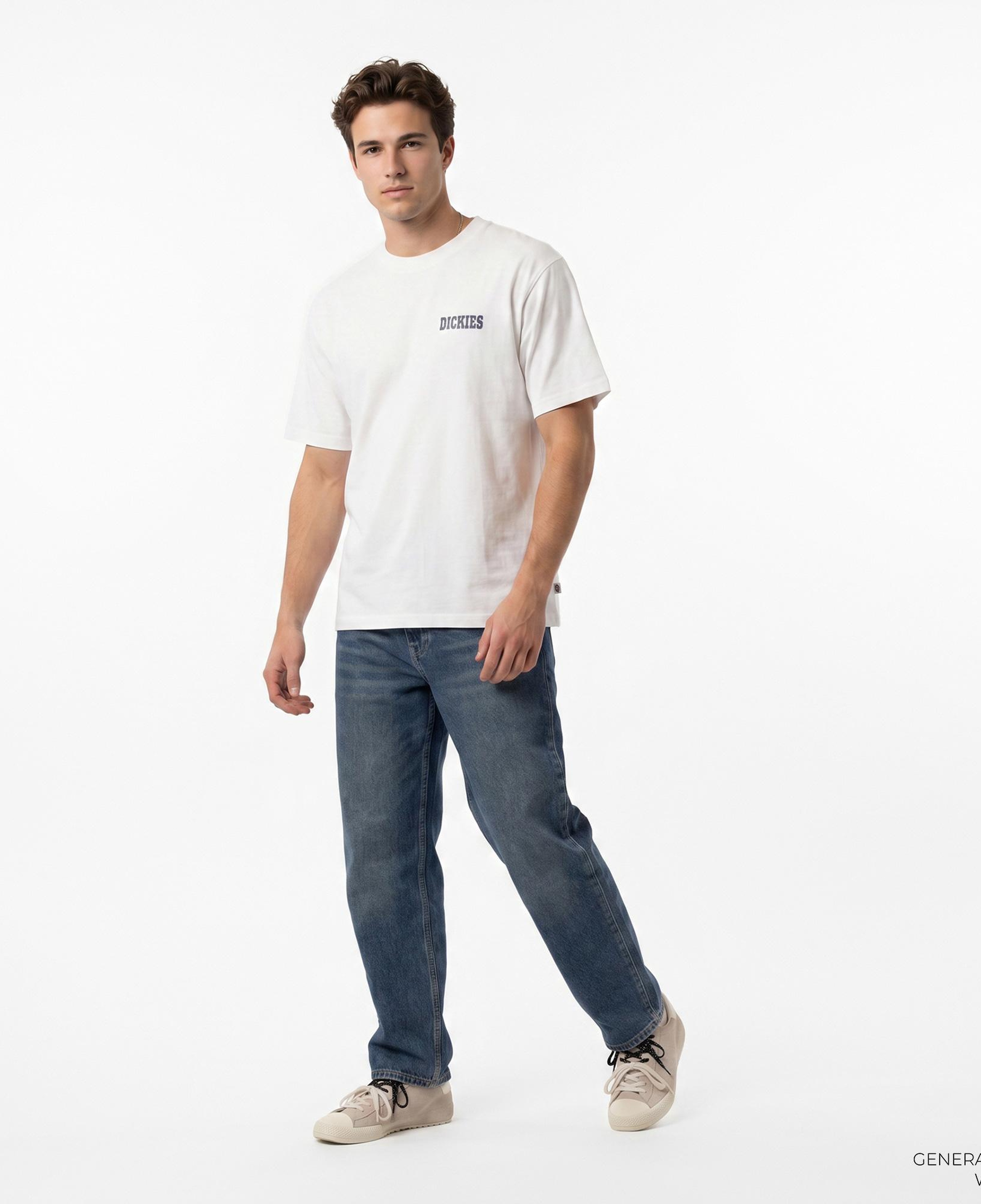 Dickies Plain City Erkek Beyaz T-Shirt